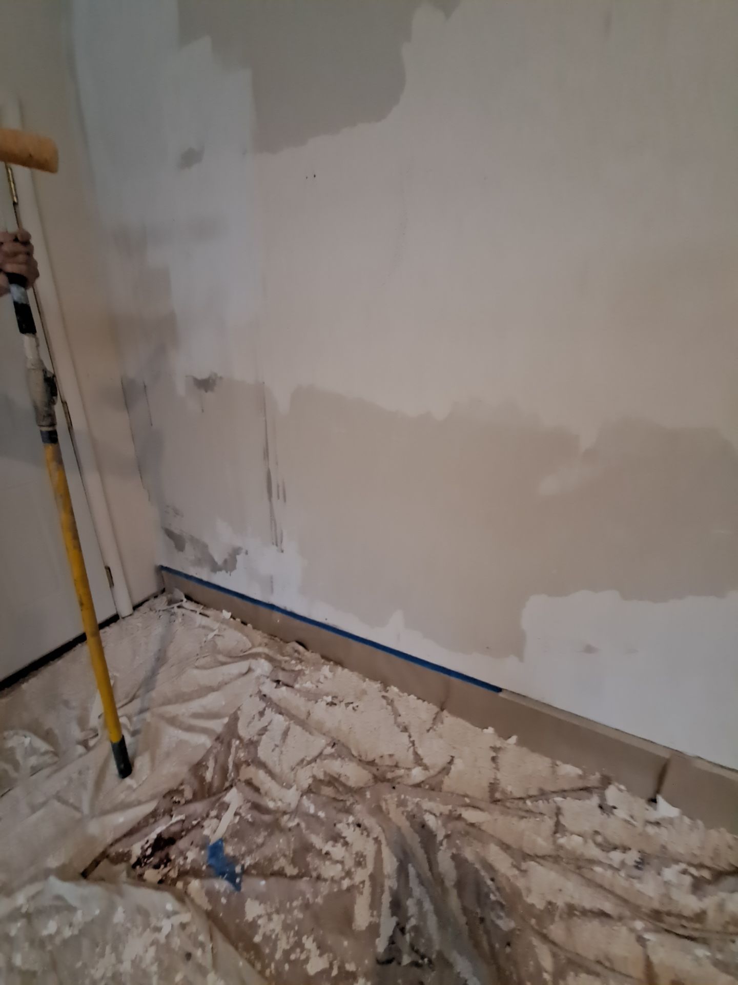 Garage dry wall repair/ re-texture, re-paint by Gordon Painting