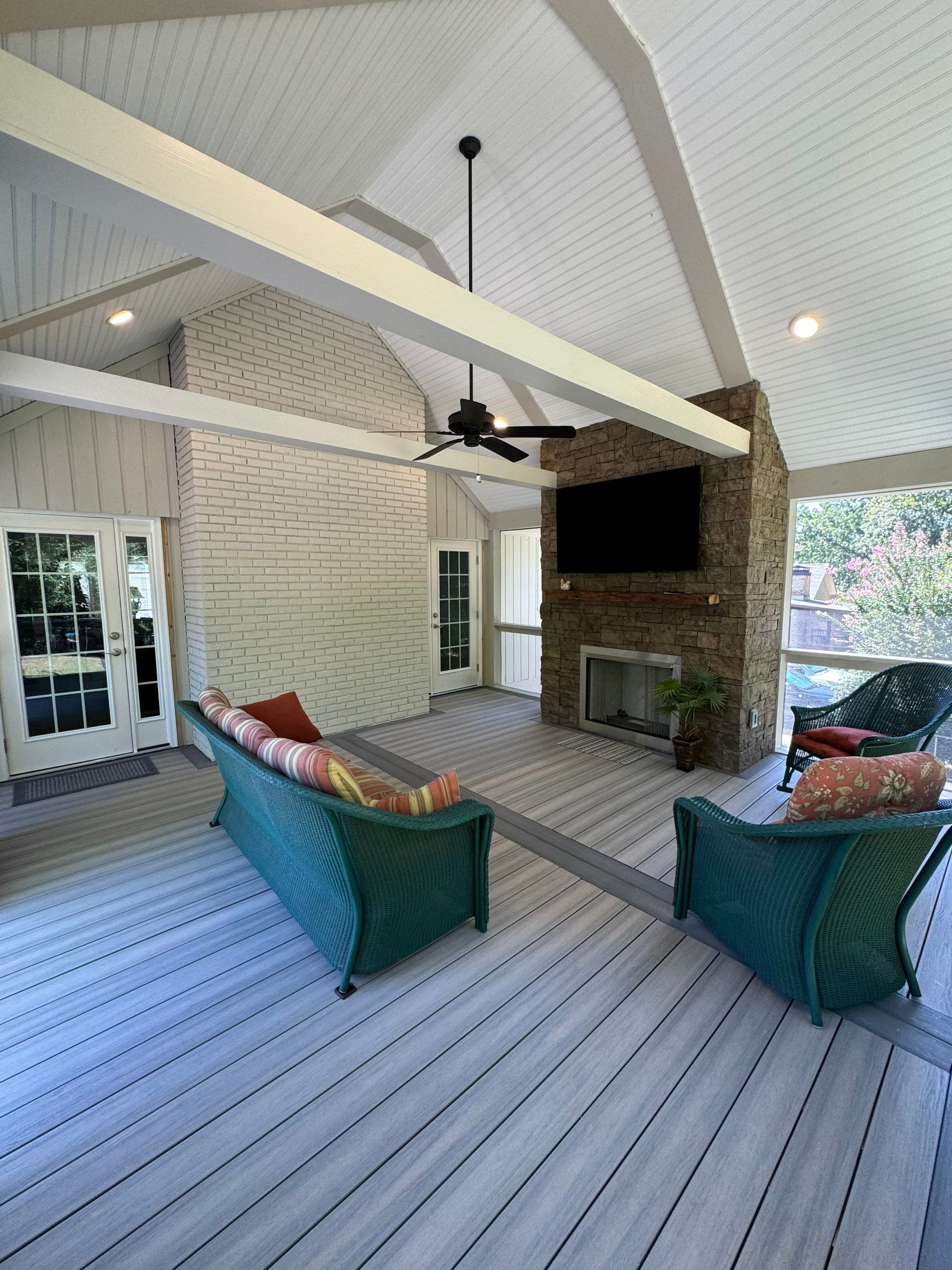 Burntleaf - Screen Porch by Pillar and Pine