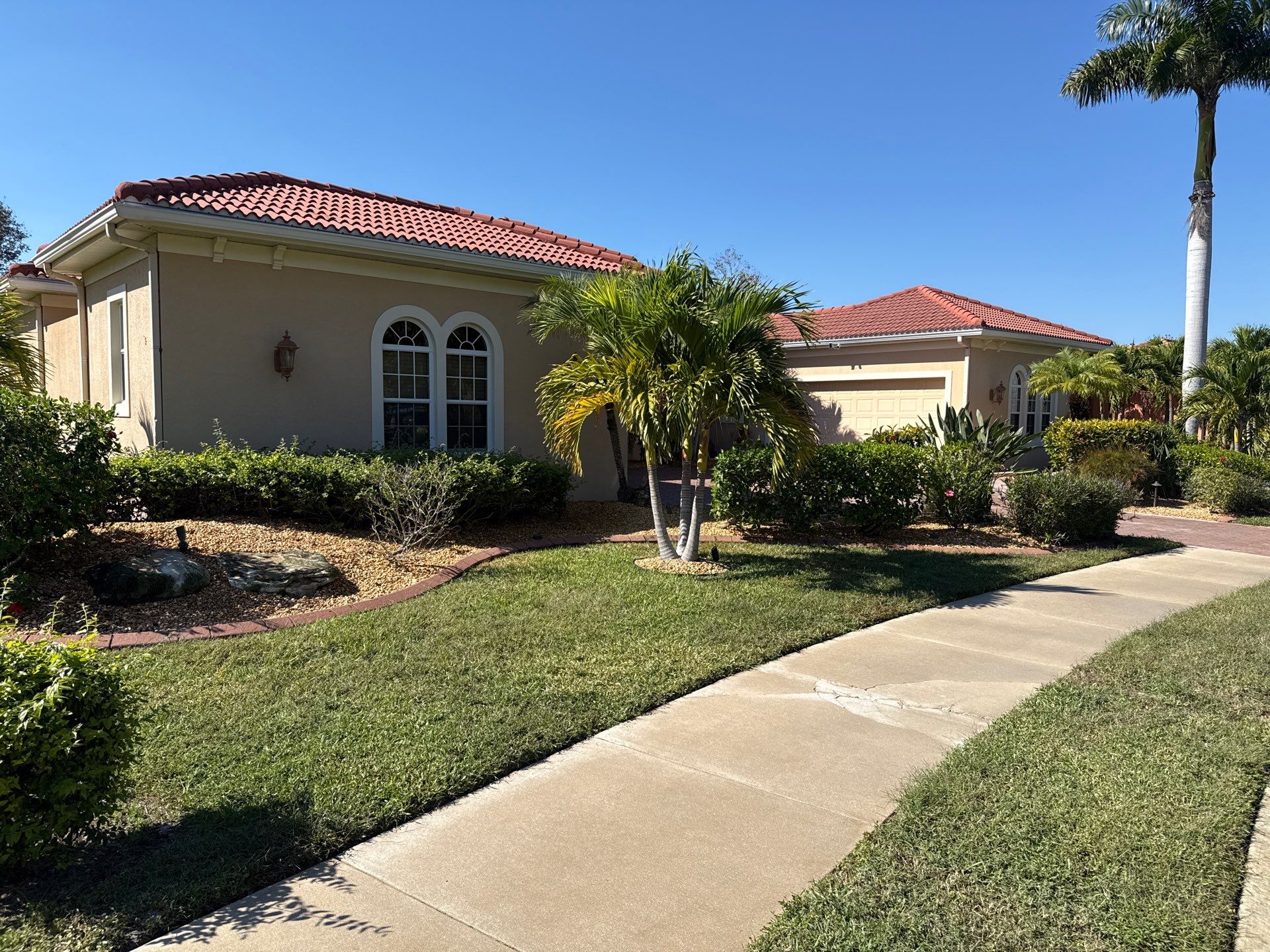 Tile Roof Cleaning & Oil Stain Removal | Tara River Place, Bradenton FL by Sunshine AquaWash