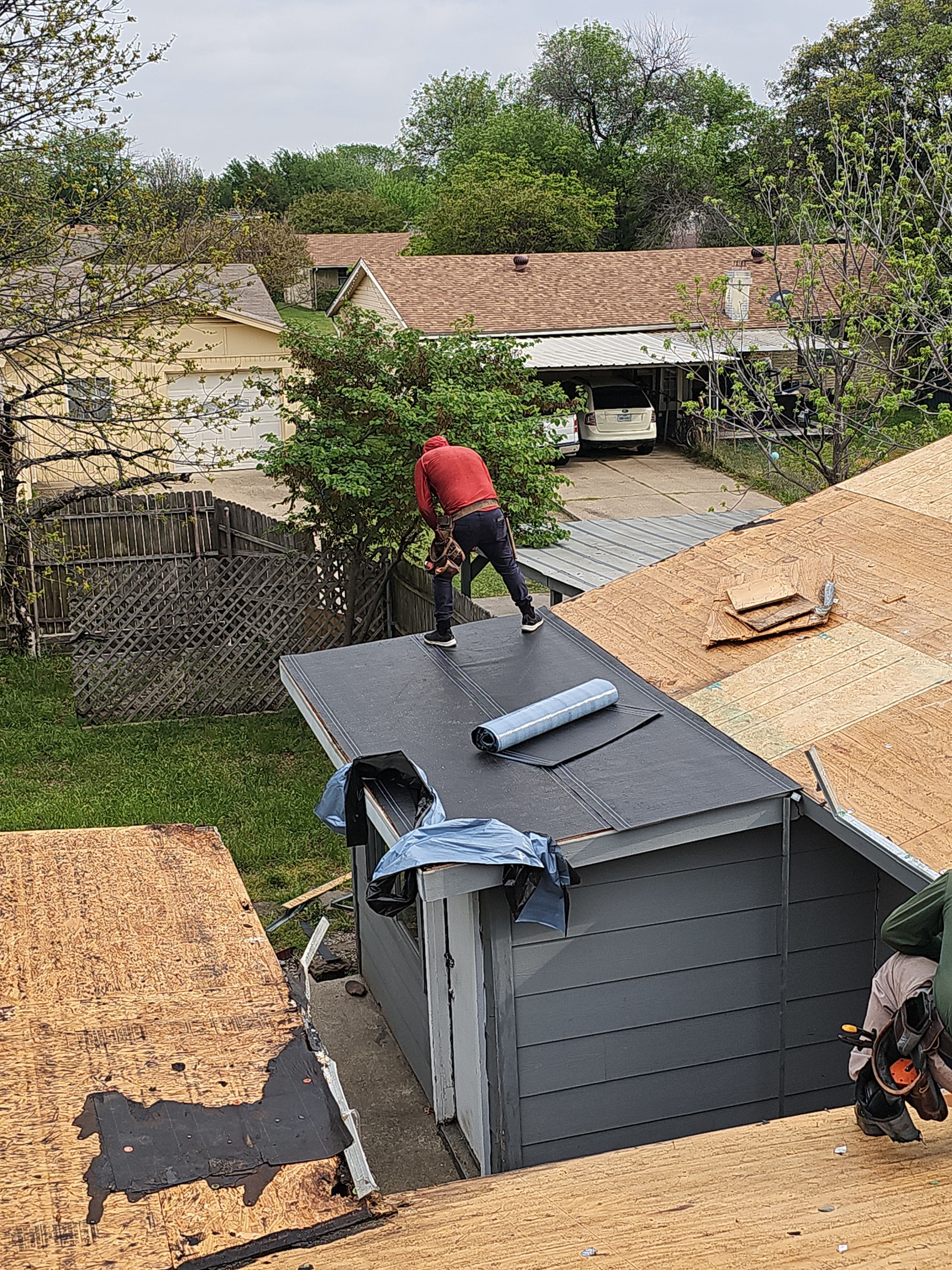 Full Roof Replacement & Flat Roof System in Garland by road roofing llc