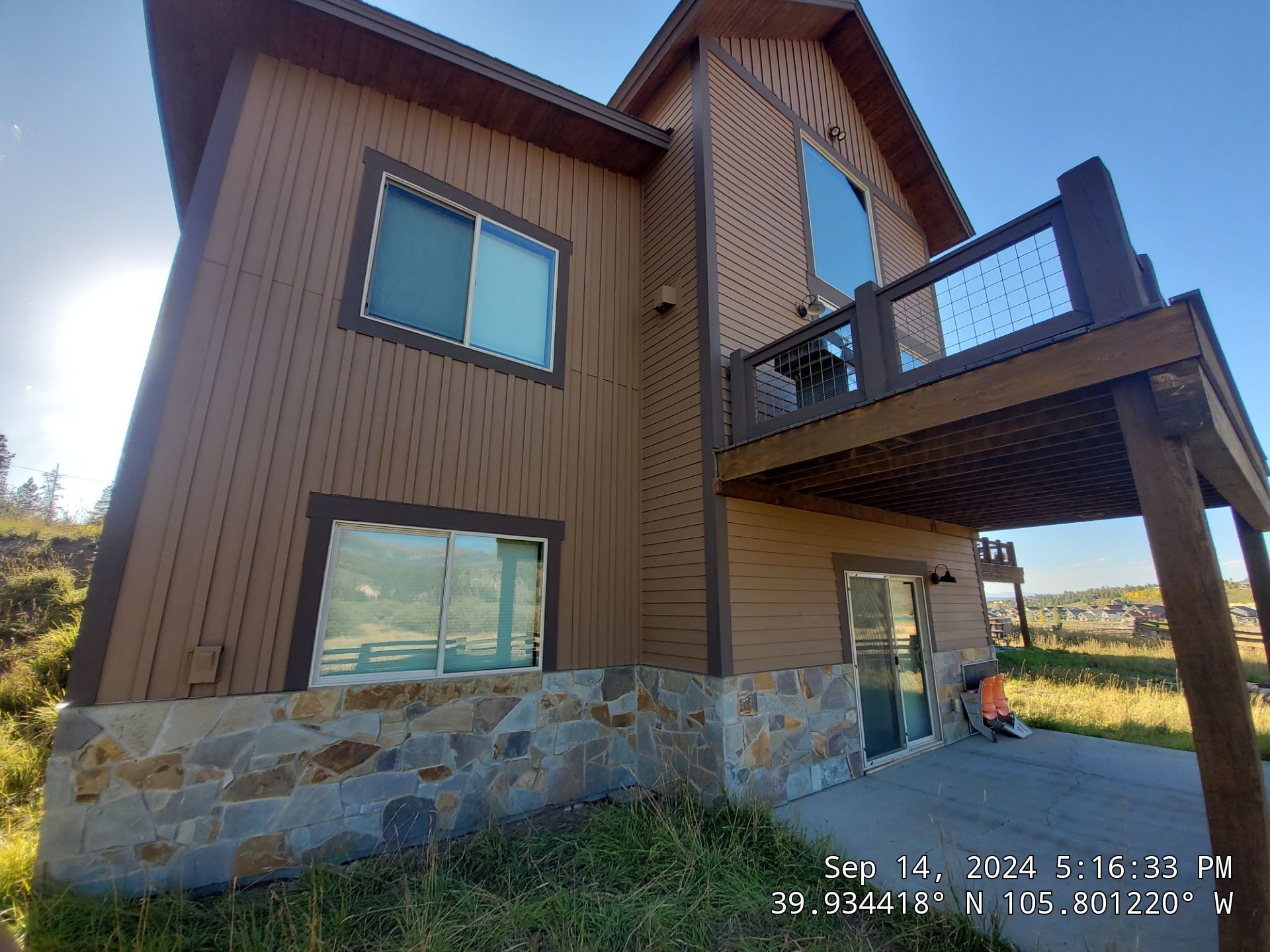 Exterior Painting Using Stain by Wheatley Creek Services