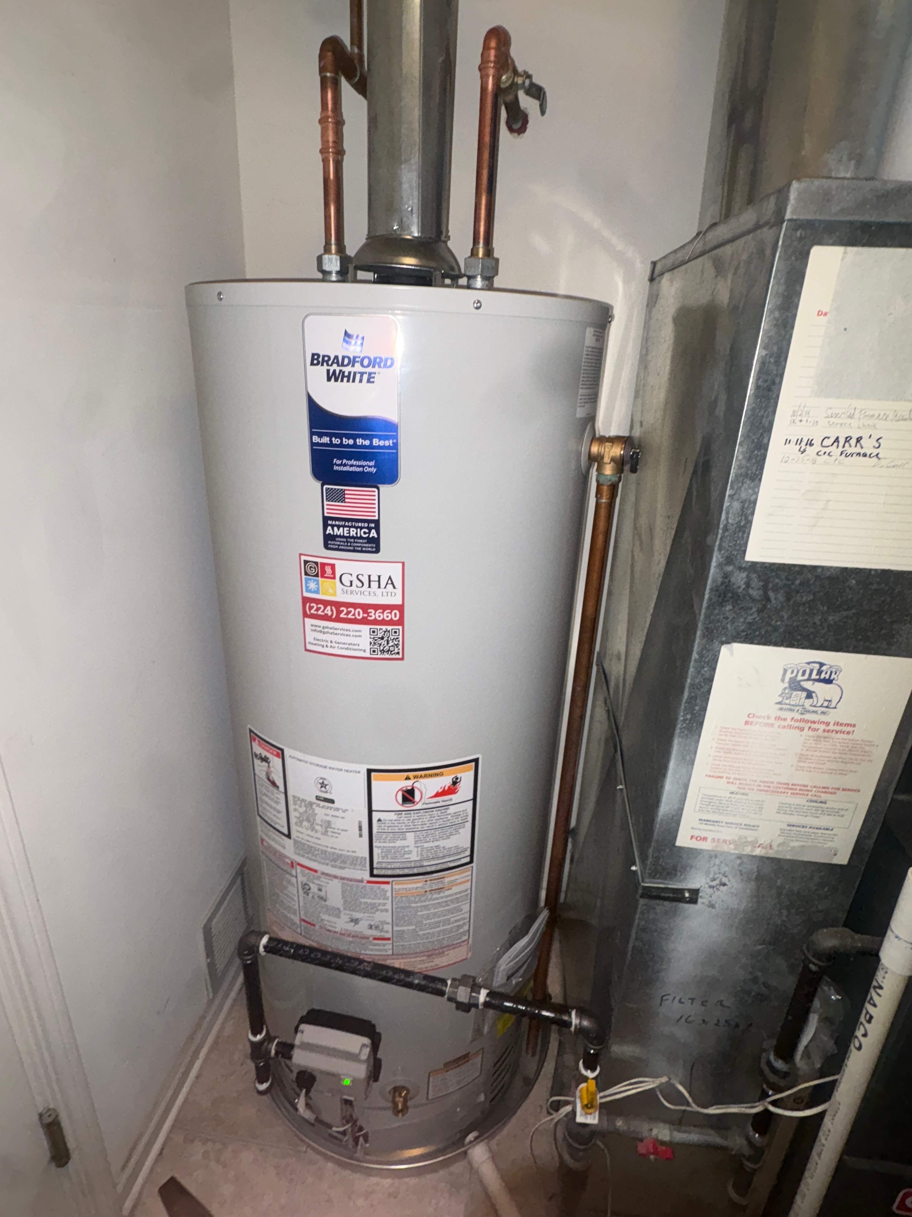 Water Heater Installation in Lake in the Hills IL by GSHA Services LTD