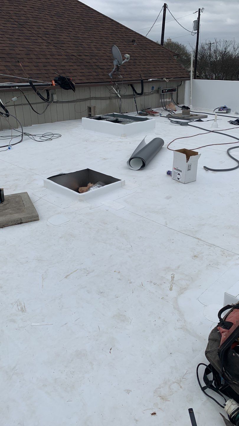 Full Commercial Roof Replacement using GAF Products in Anna Texas by Elite Roofing LLC