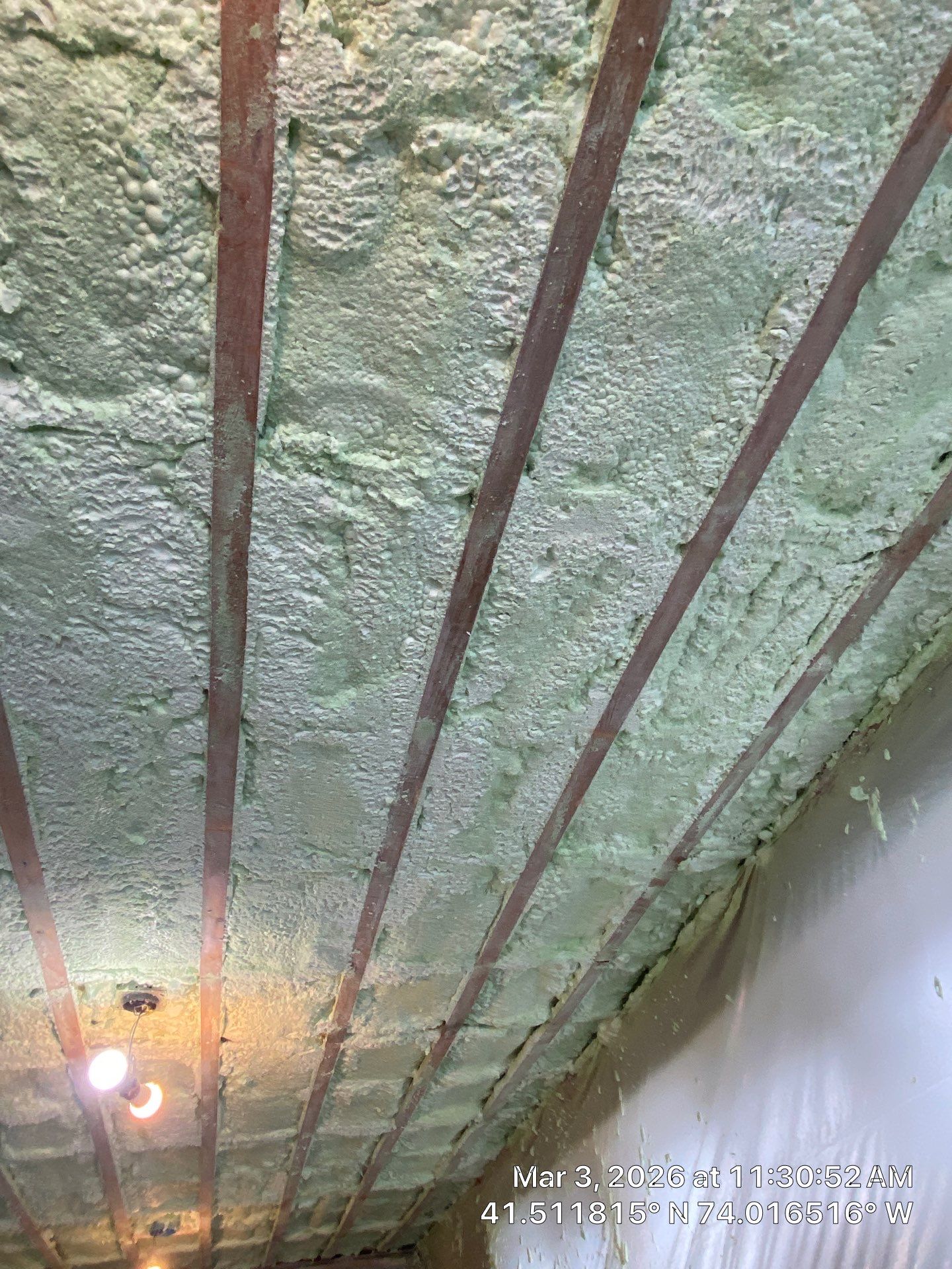 Attic Insulation using open cell spray foam by NYS Foam & Energy