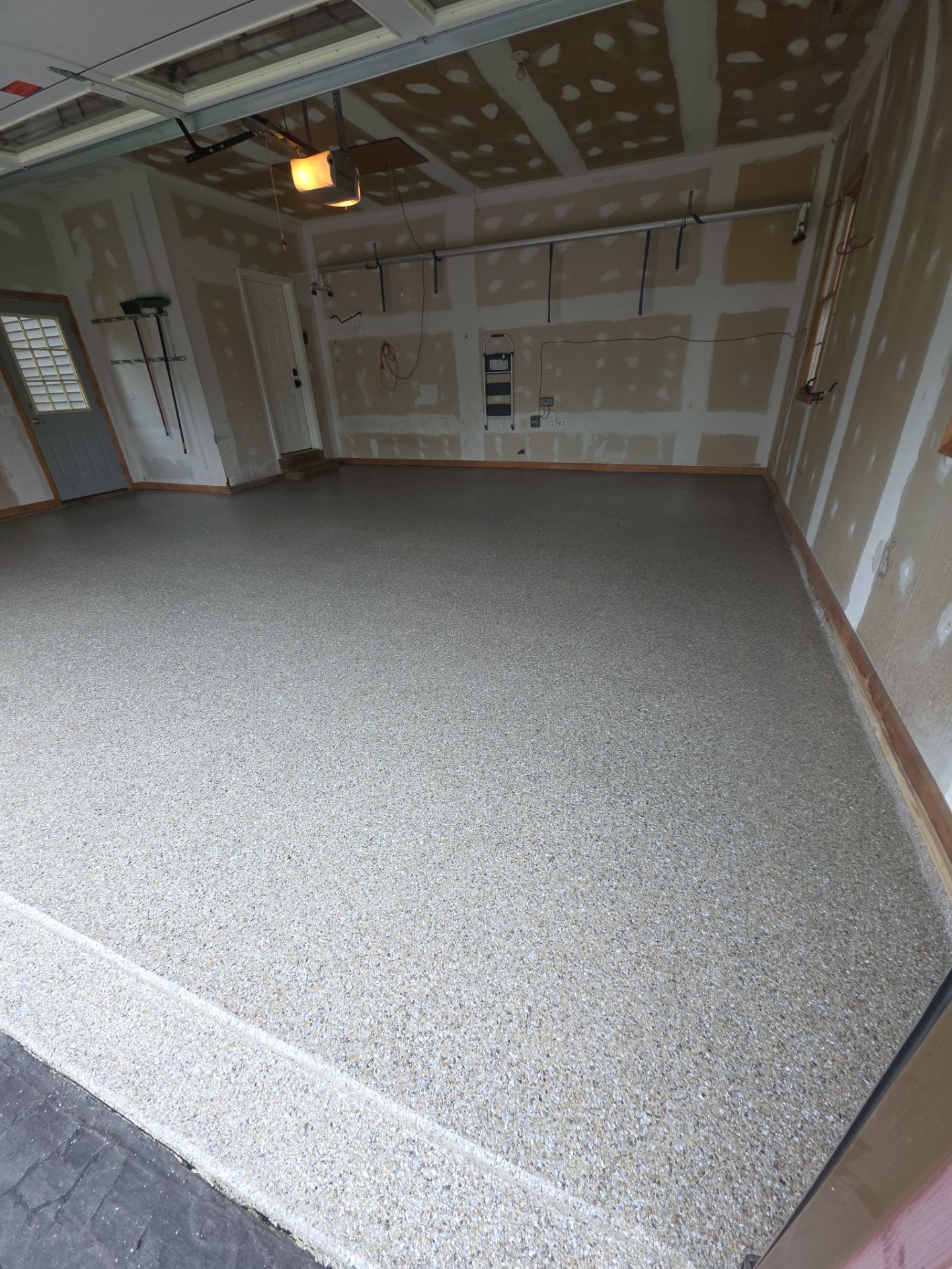 Vintage Shalestone Garage Coating by NG Masonry & Construction LLC