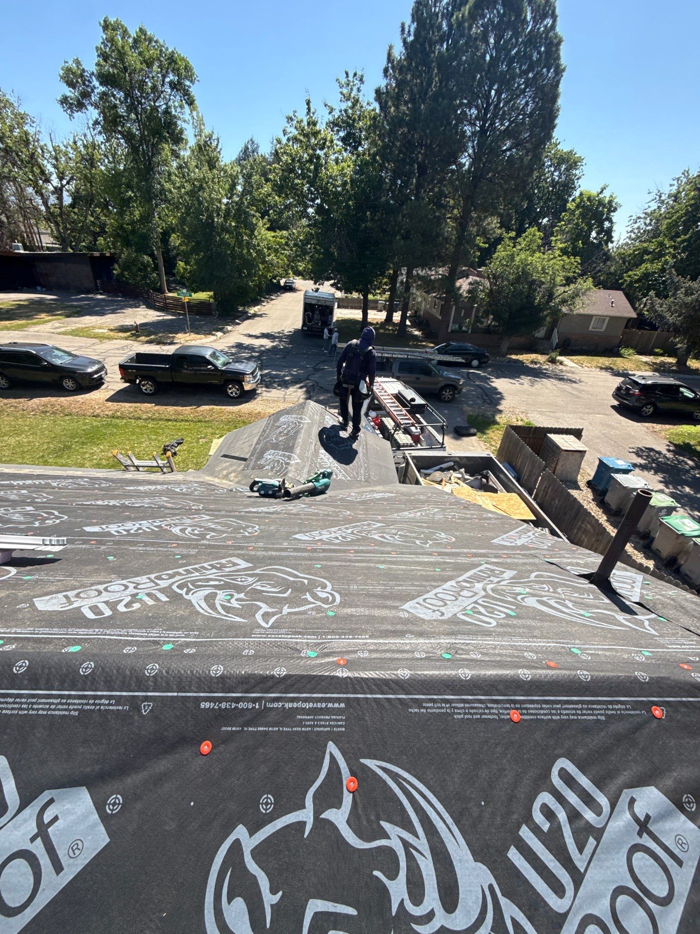 Residential Roof Replacement With Gray Architectural Shingles in Boise by Olive Roofing