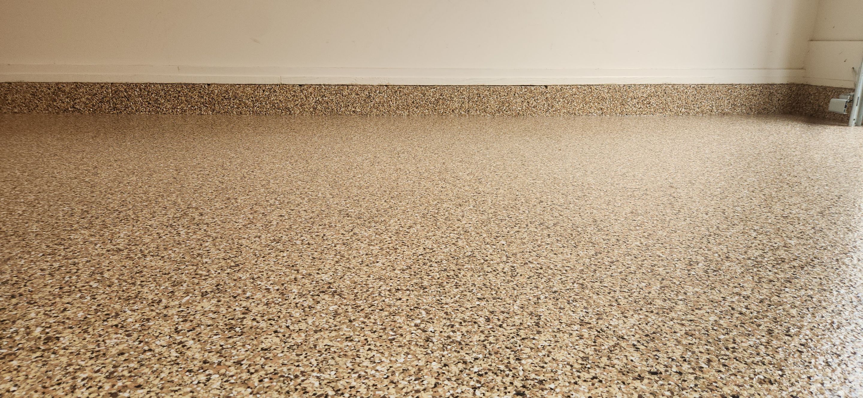Garage using Saddletan by Elite Floor Solutions