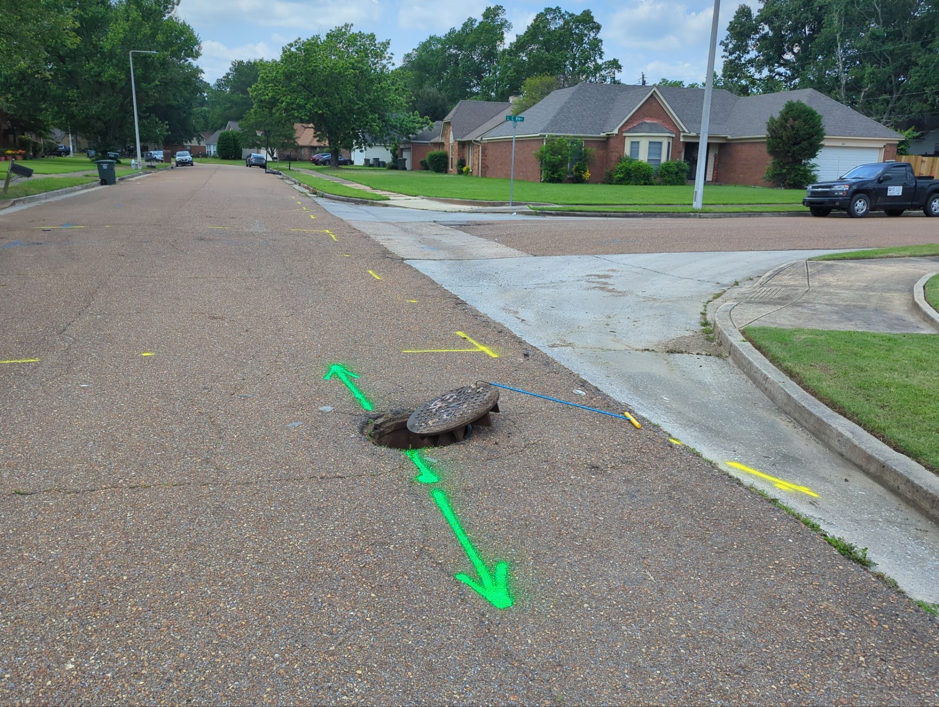Utility R.O.W Locate for Survey and Design project by Alsip Locating Service, LLC
