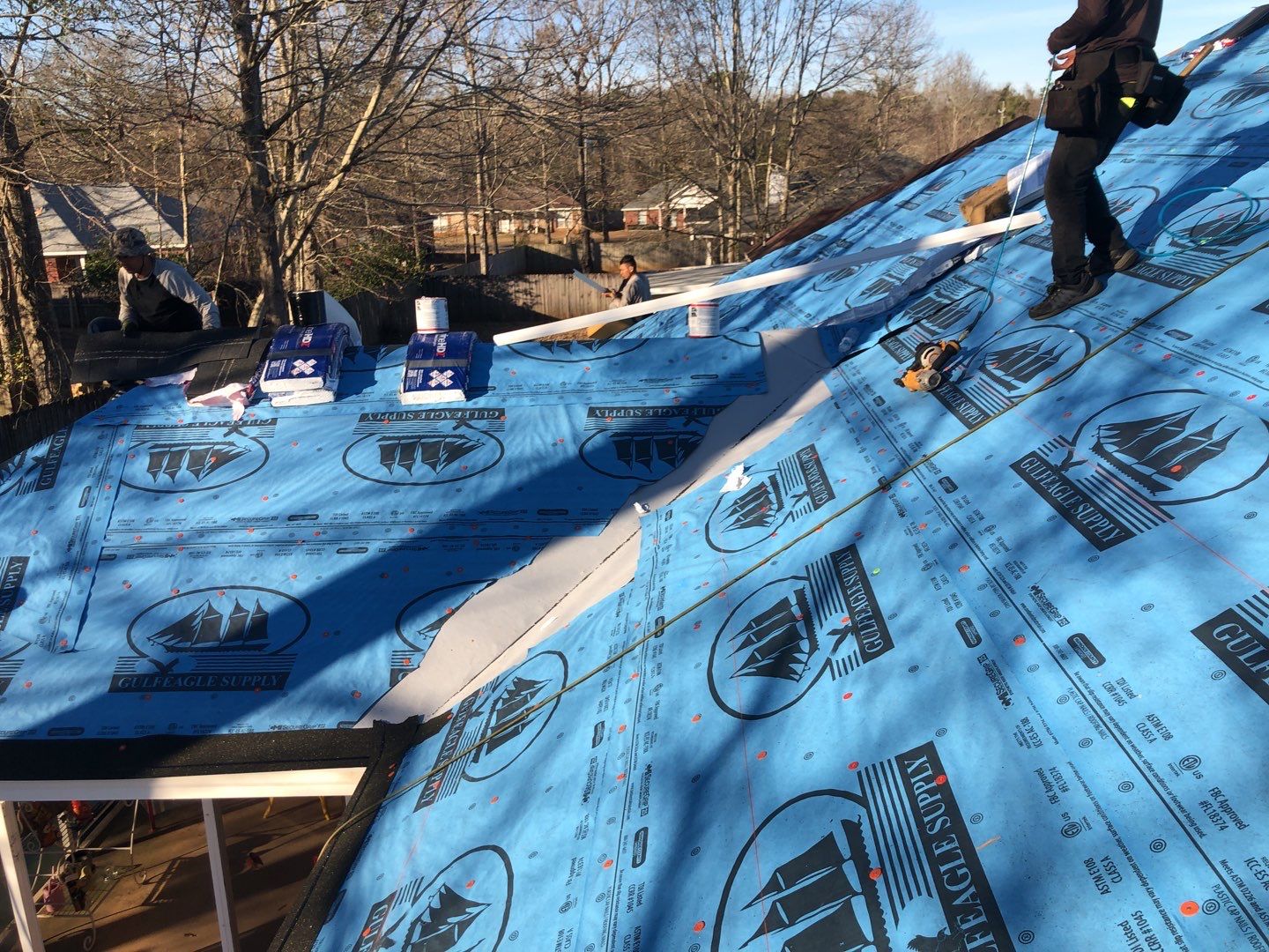 Residential Roofing Installation using Roof Replacement by American Roofing & Construction LLC