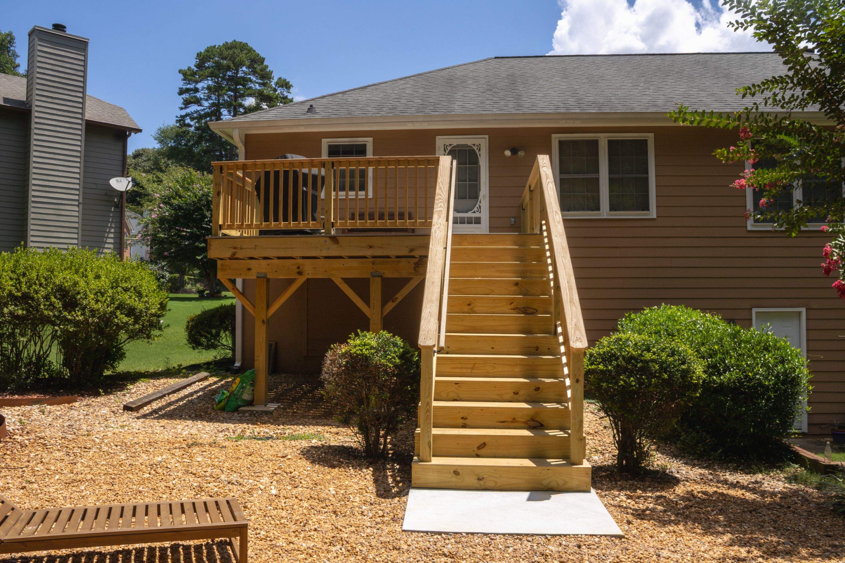 Lawrenceville, GA Deck Rebuild using Deckorators Venture Series and Pressure Treated Pine by Nelson Exteriors 