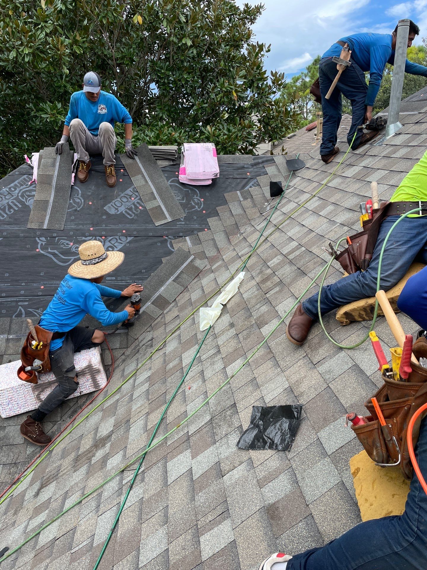 Residential Roofing Installation using Owen's Corning Duration (Lifetime) Shingles by Roof Repair Company
