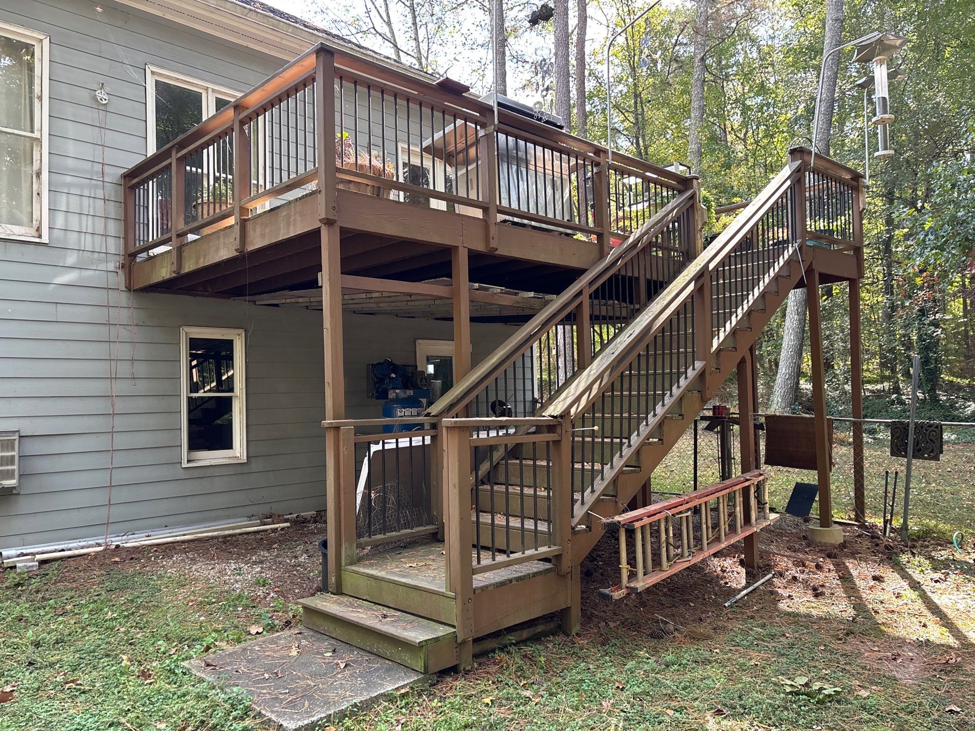 Lawrenceville, GA Deck Resurface using Pressure Treated Pine by Nelson Exteriors 