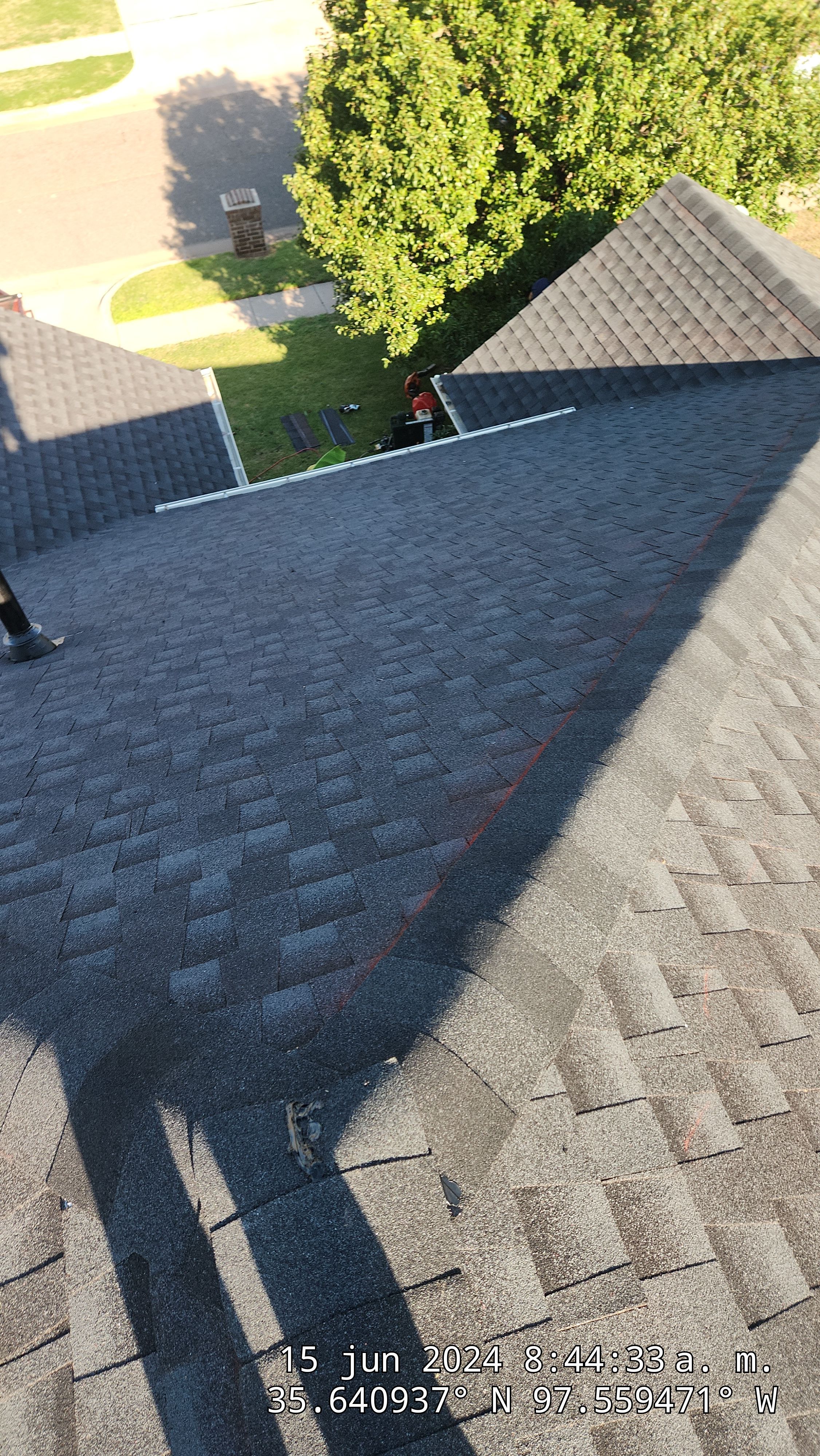 Reroof using GAF HDZ in Charcoal by Castillo Roofing