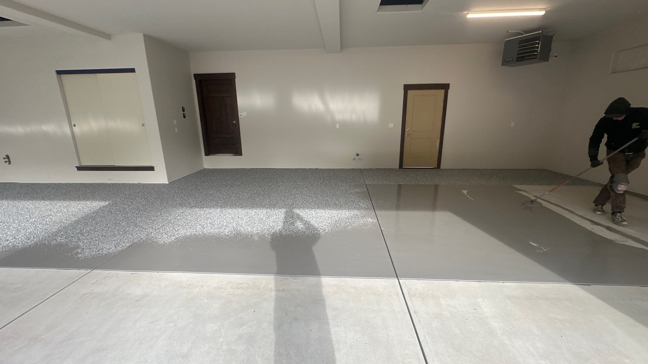 Garage Transformation using Domino by Croc Coatings, LLC