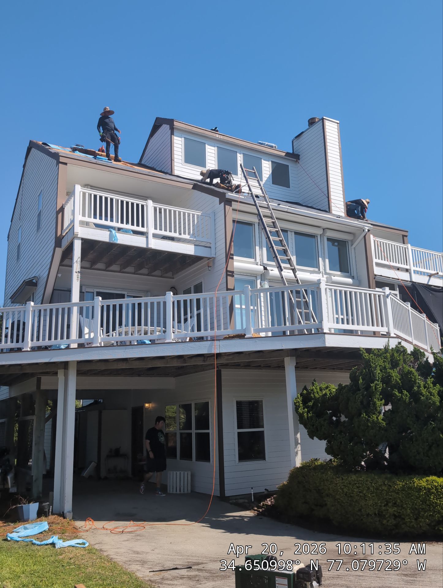 Another coastal home protected in Emerald Isle, NC. by RGR Construction and Roofing, LLC