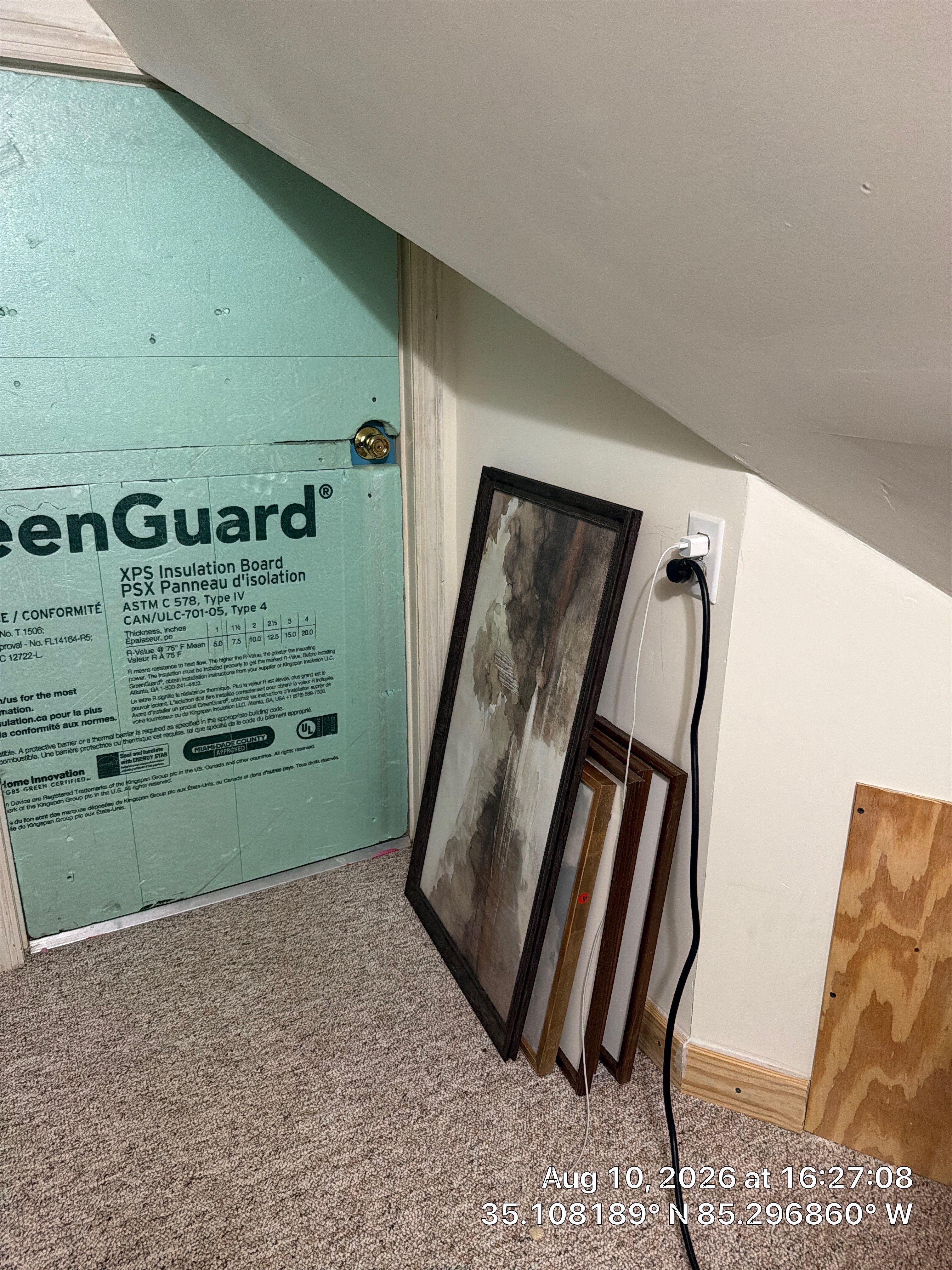 Attic Access Panel and GreenGuard XPS Insulation Installation in Chattanooga by CompanyCam Sales Demo
