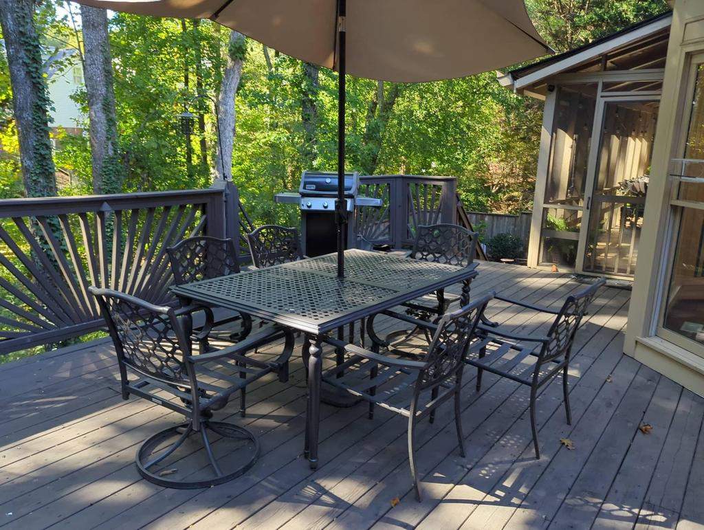 Deckorators Voyage Deck and Shed Style Covered Porch Build with Drink Rail by Nelson Exteriors 