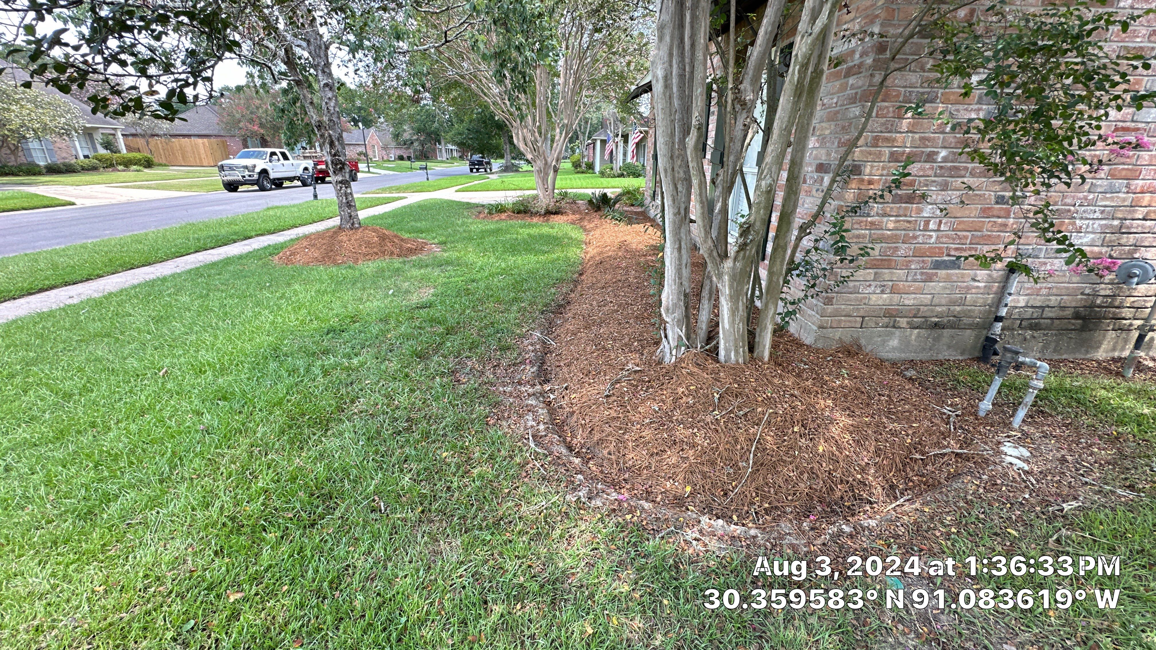 DEMO / BED PREP / CUT IN BED EDGES / MULCH INSTALL using BULK ORGANIC GARDEN SOIL by CutScape, LLC.