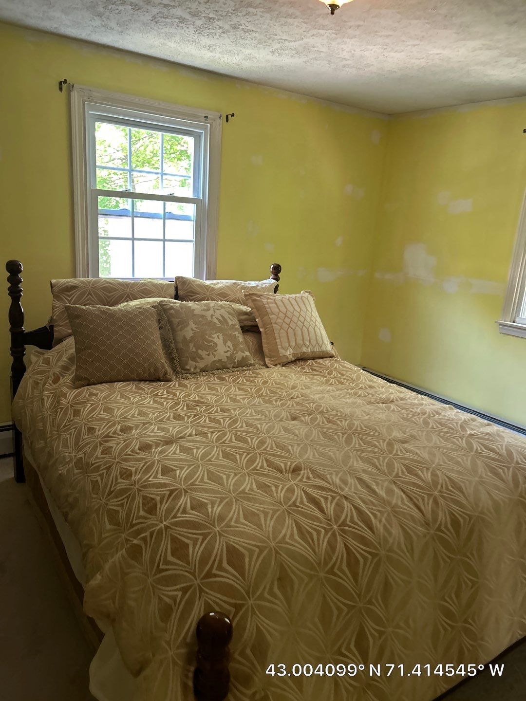 Interior Bedroom Painting and Drywall Repair in Manchester by The Persnickety Painters
