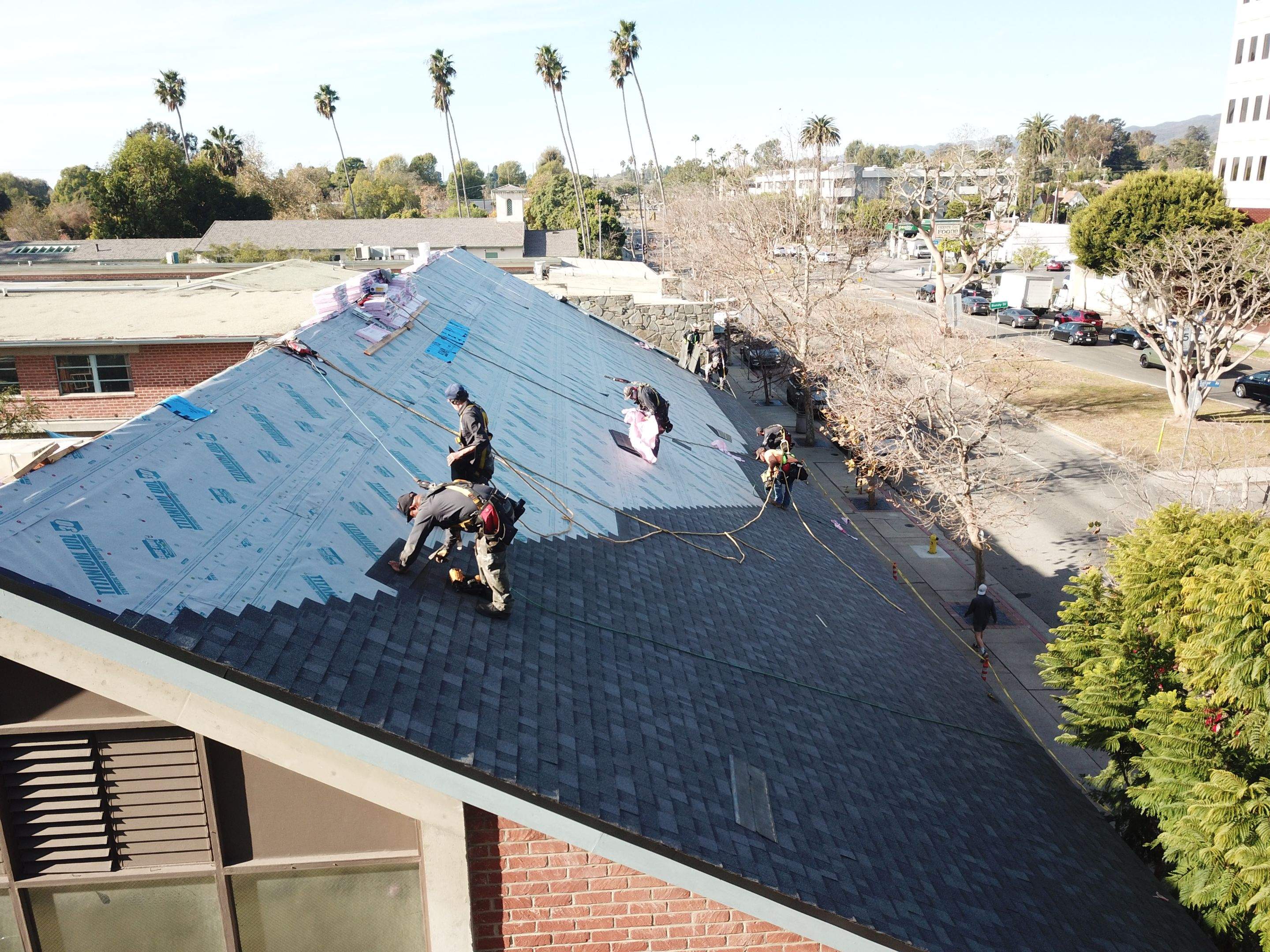 Brentwood Presbyterian Church - New Roof Installation using Owens Corning Duration Cool Shingles by Hull Brothers Roofing