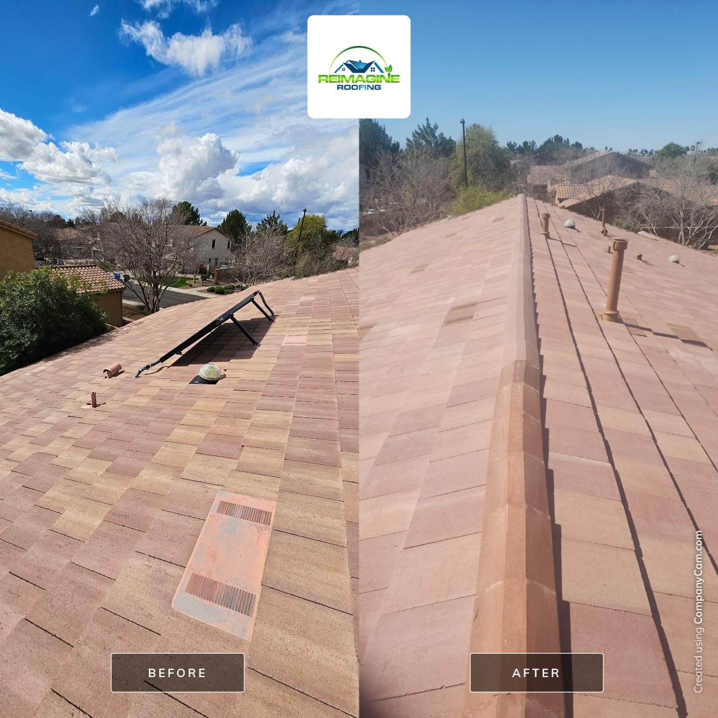 Santa Fe Blend Concrete Tile by Reimagine Roofing