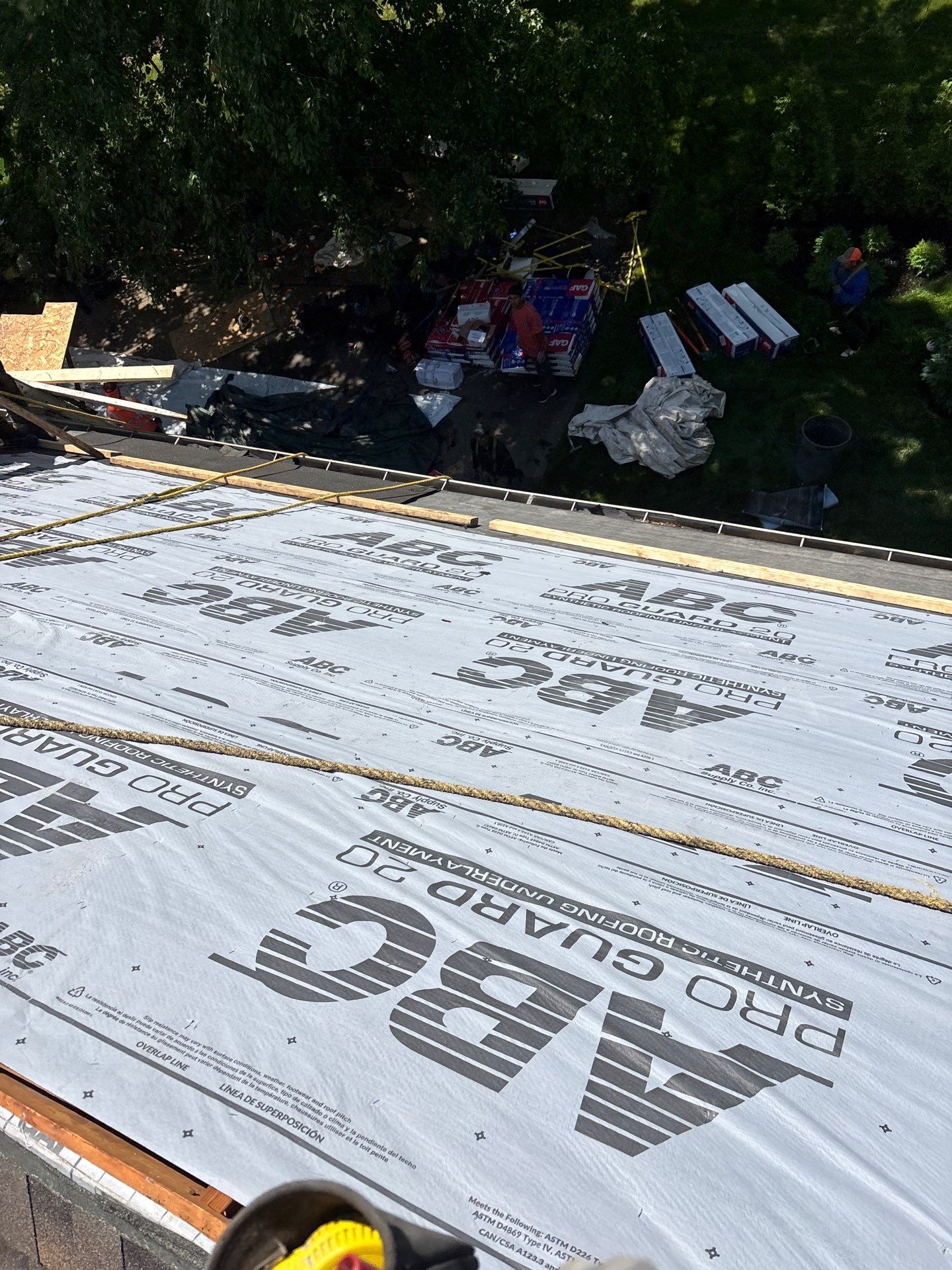 Residential Roofing Installation using GAF Timberline HDZ Barkwood by Rainstoppers Roofing