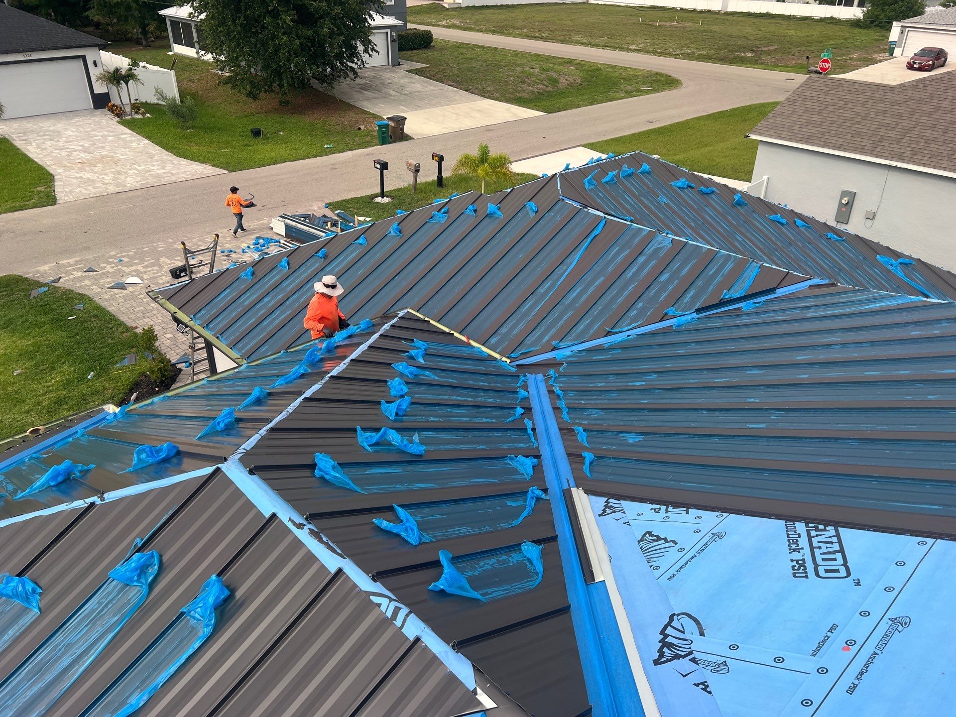 Residential Roofing Installation using Durabull Perma Shield by Durabilis Roofing INC