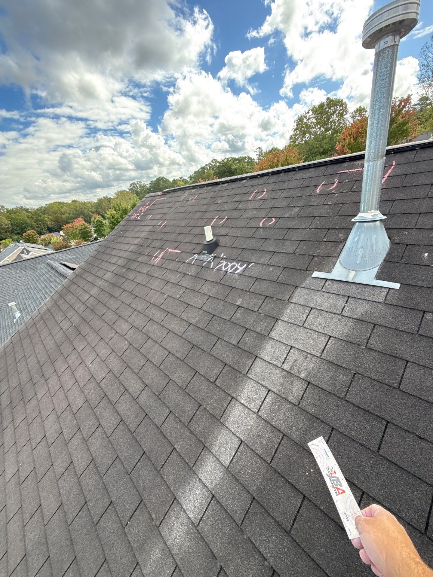 Roof and gutter replacement by hail and wind damage by Just Brilliant Restoration JBR