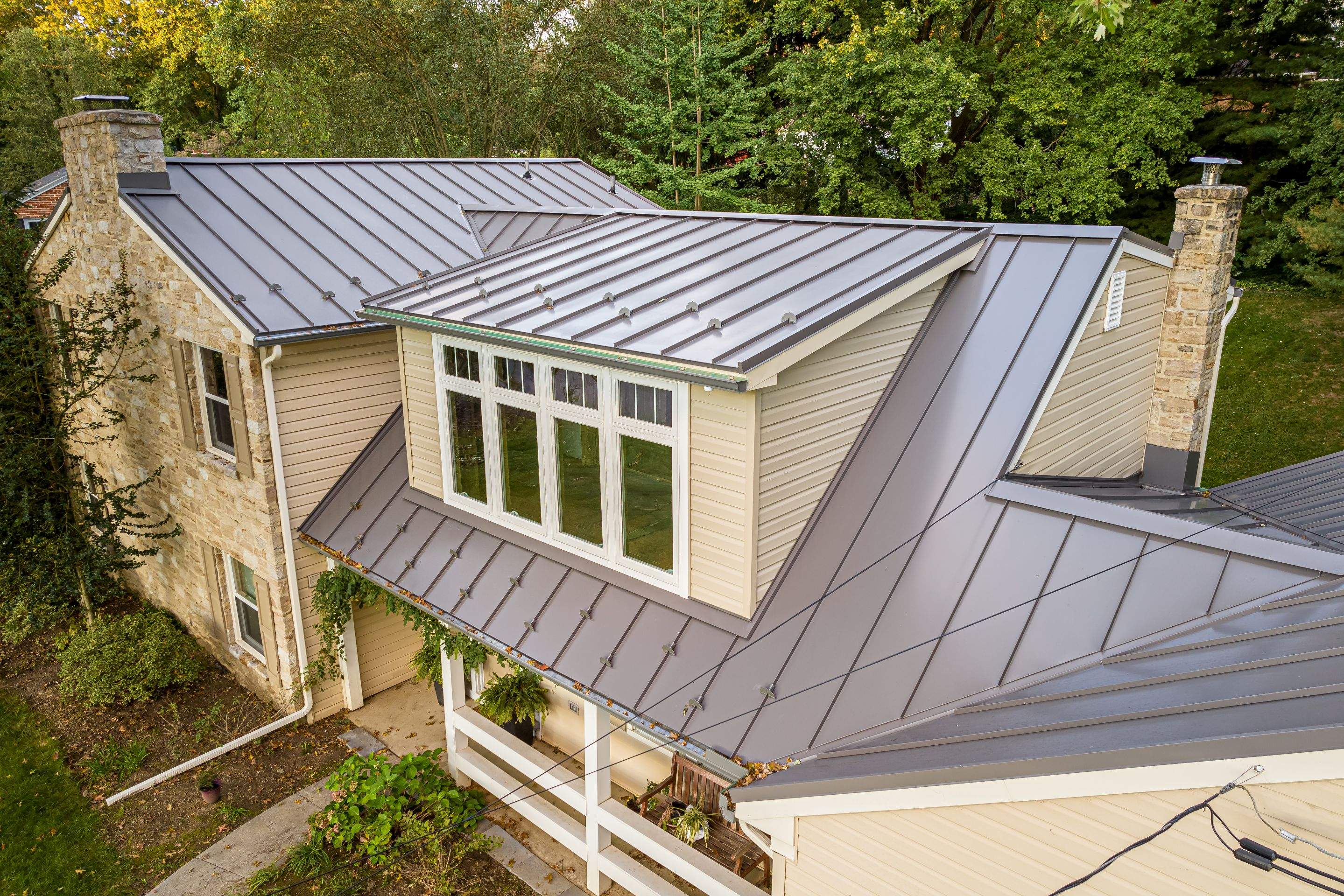 Metal roof-musket gray by Esh Builders