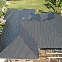 24ga 1" Nail-Strip Matte Black by Total Roofing System The Metal Roof Experts