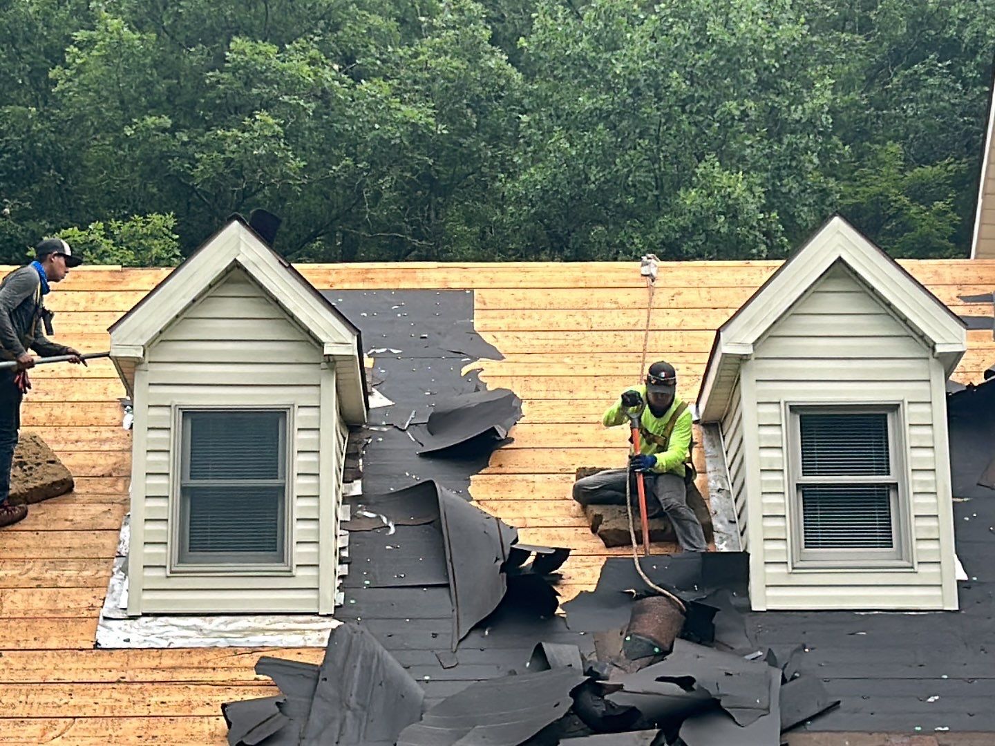 Residential Roofing Installation using Metal by Mr. Roofer