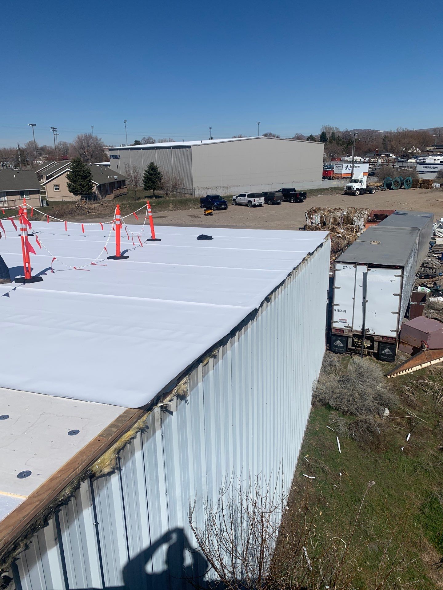 Commercial Roofing Installation using GAF TPO by All County Roofing Inc.