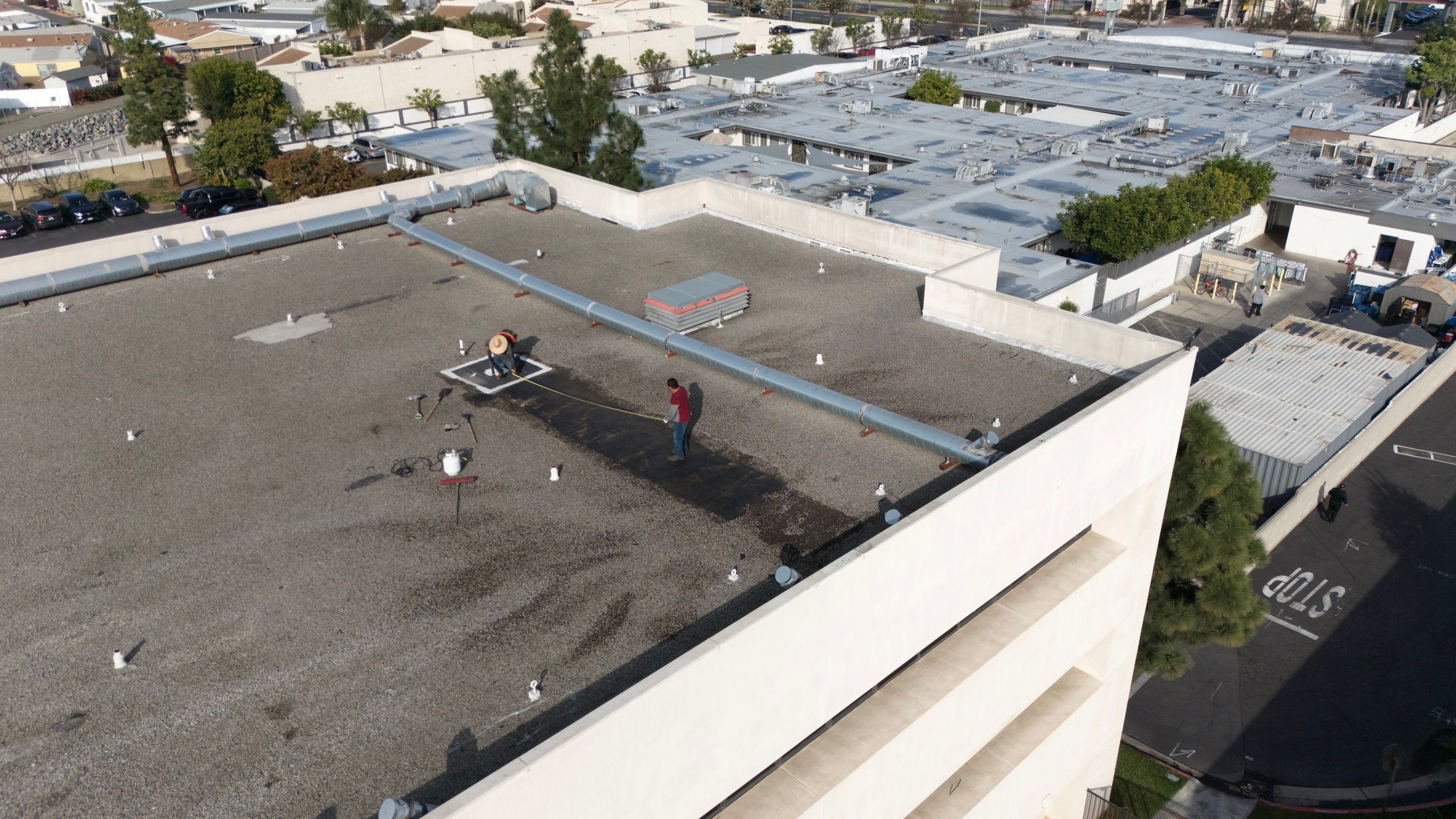 Project in Anaheim by Shark Commercial Roofing Systems