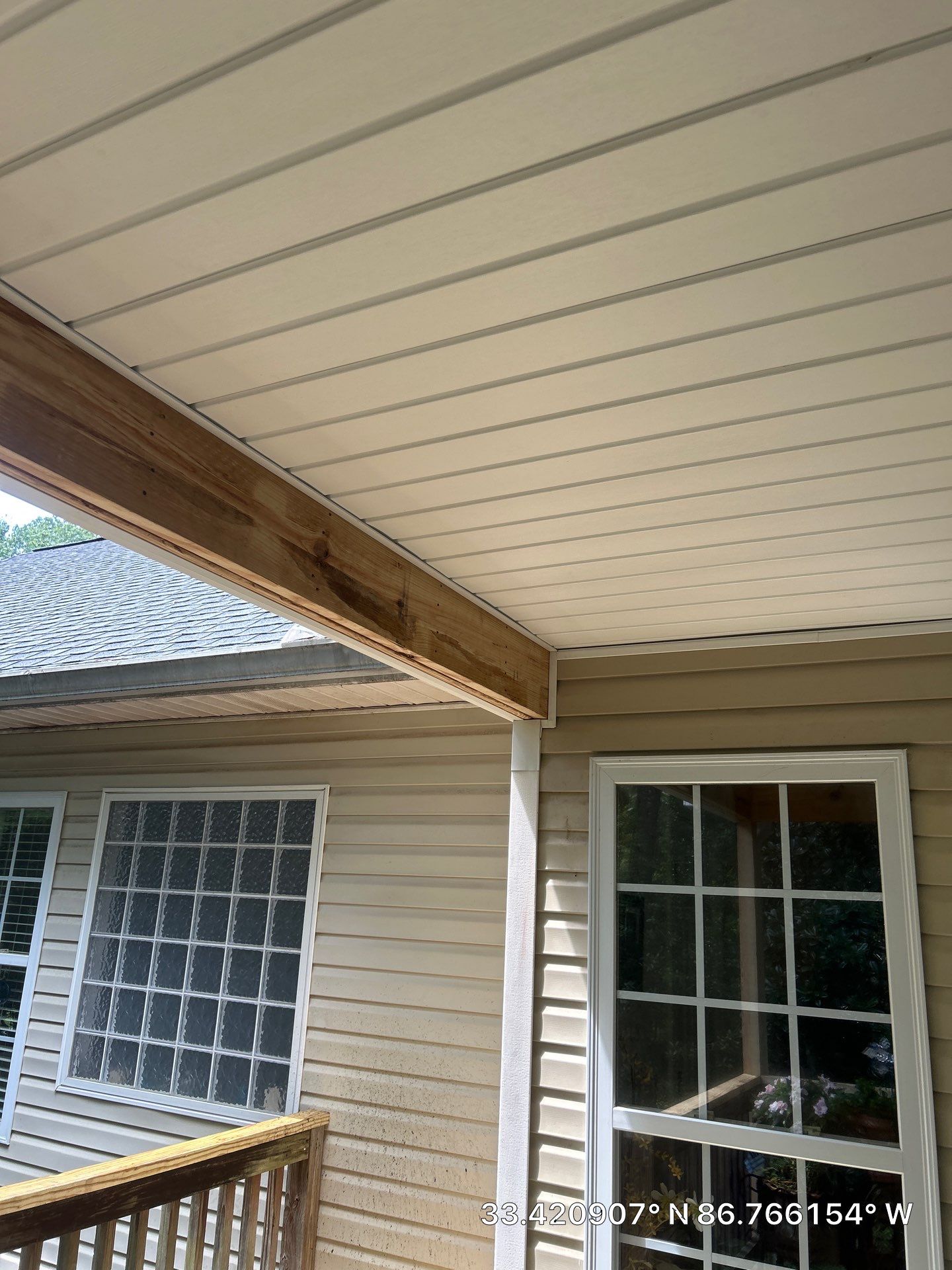 Deck Roof System Replacement in Vestavia Hills (Charcoal) by The Roofing Dudes