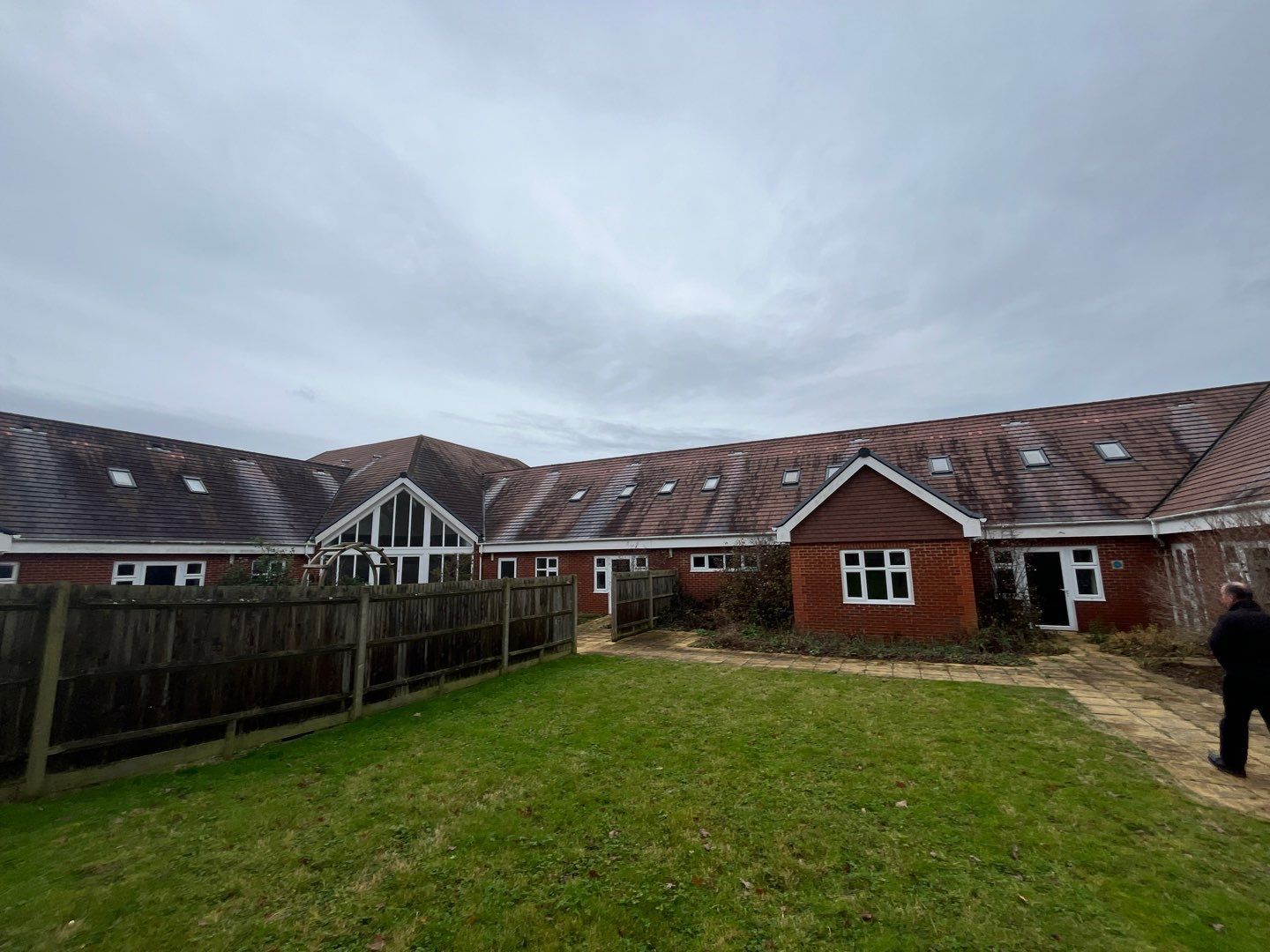 Large Care Home Roof Clean using Mosmatic FSC and Biocide by Ges Exterior Cleaning ltd