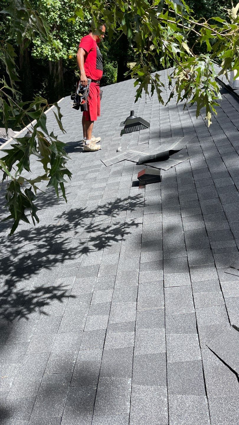 Roof replacement, gutters and interior repair by hail damage by Just Brilliant Restoration JBR