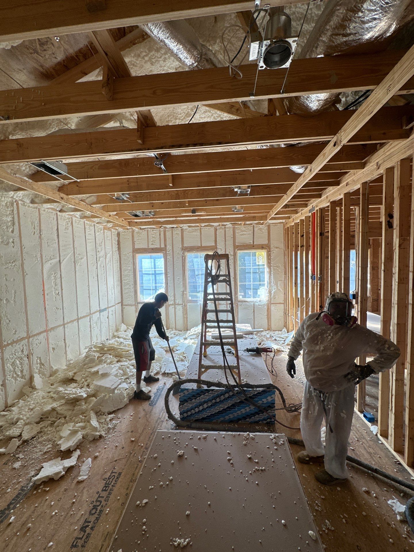 Another beautiful custom home in Dallas fully encapsulated ✔️ by Apex Insulation Solutions