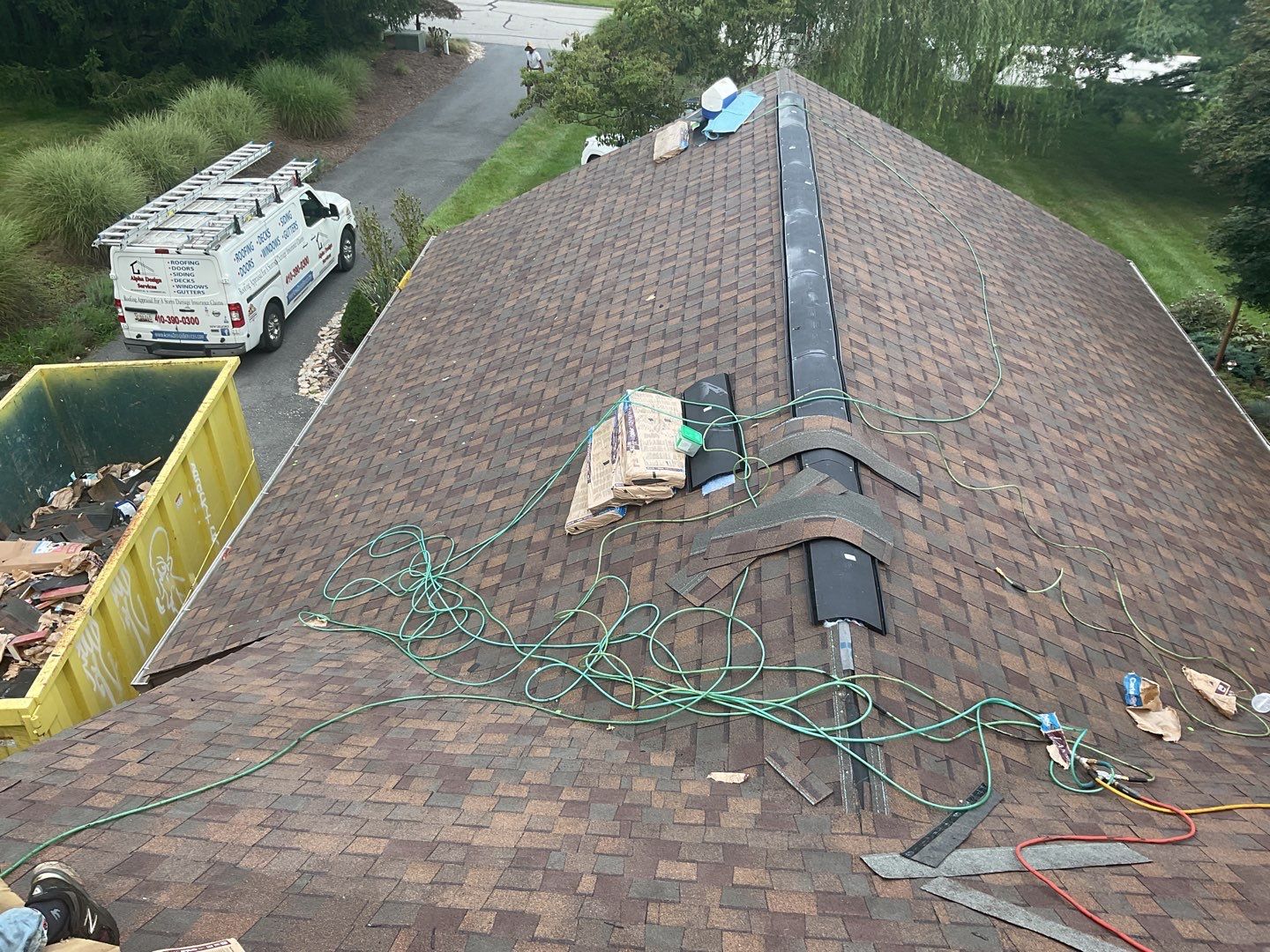 New Shingle Roof, New Skylights, New Windows, Repair T-1 11 panels by Alpha Design Services