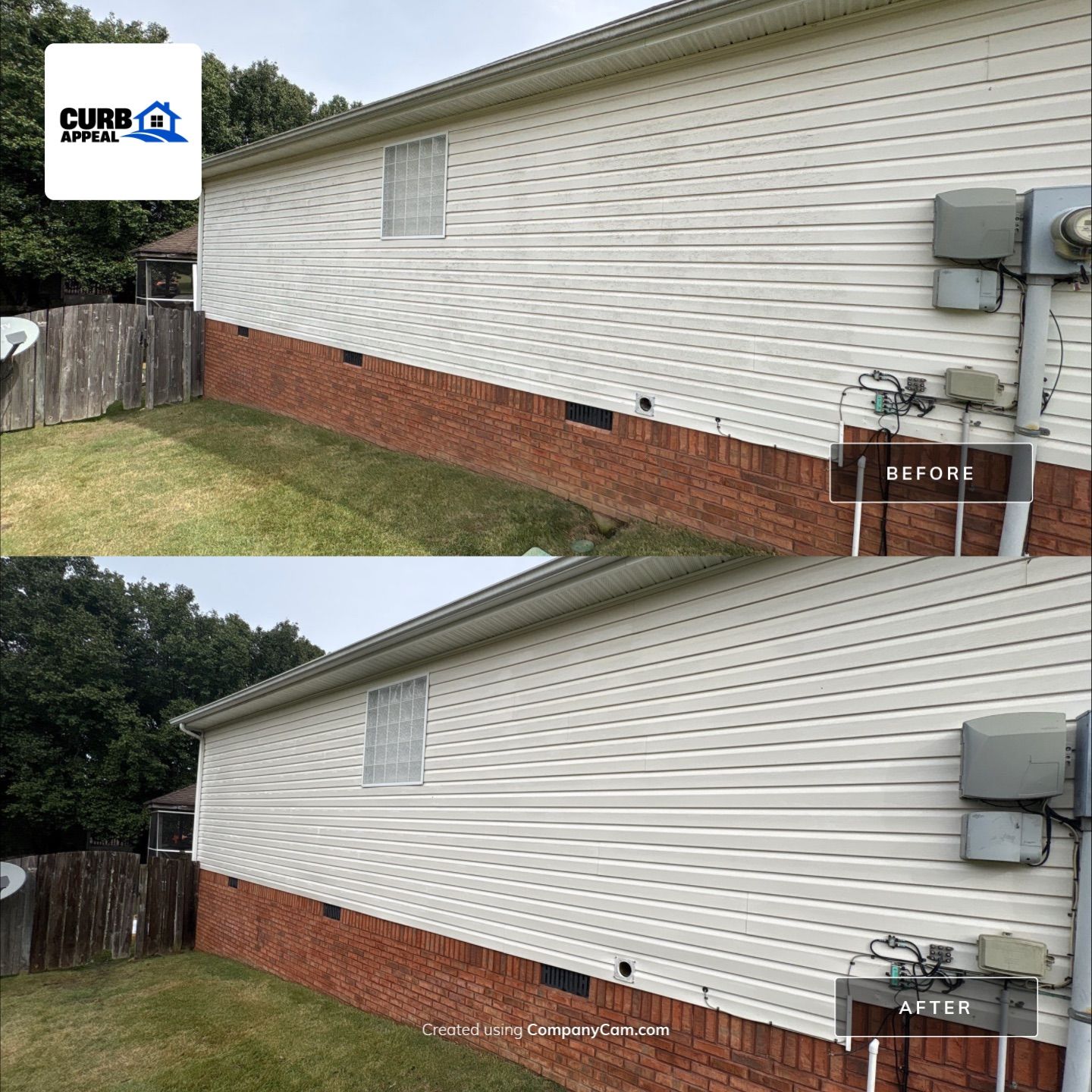 Residential House Wash and Gutter Debris Removal in Soddy-Daisy by Curb Appeal 