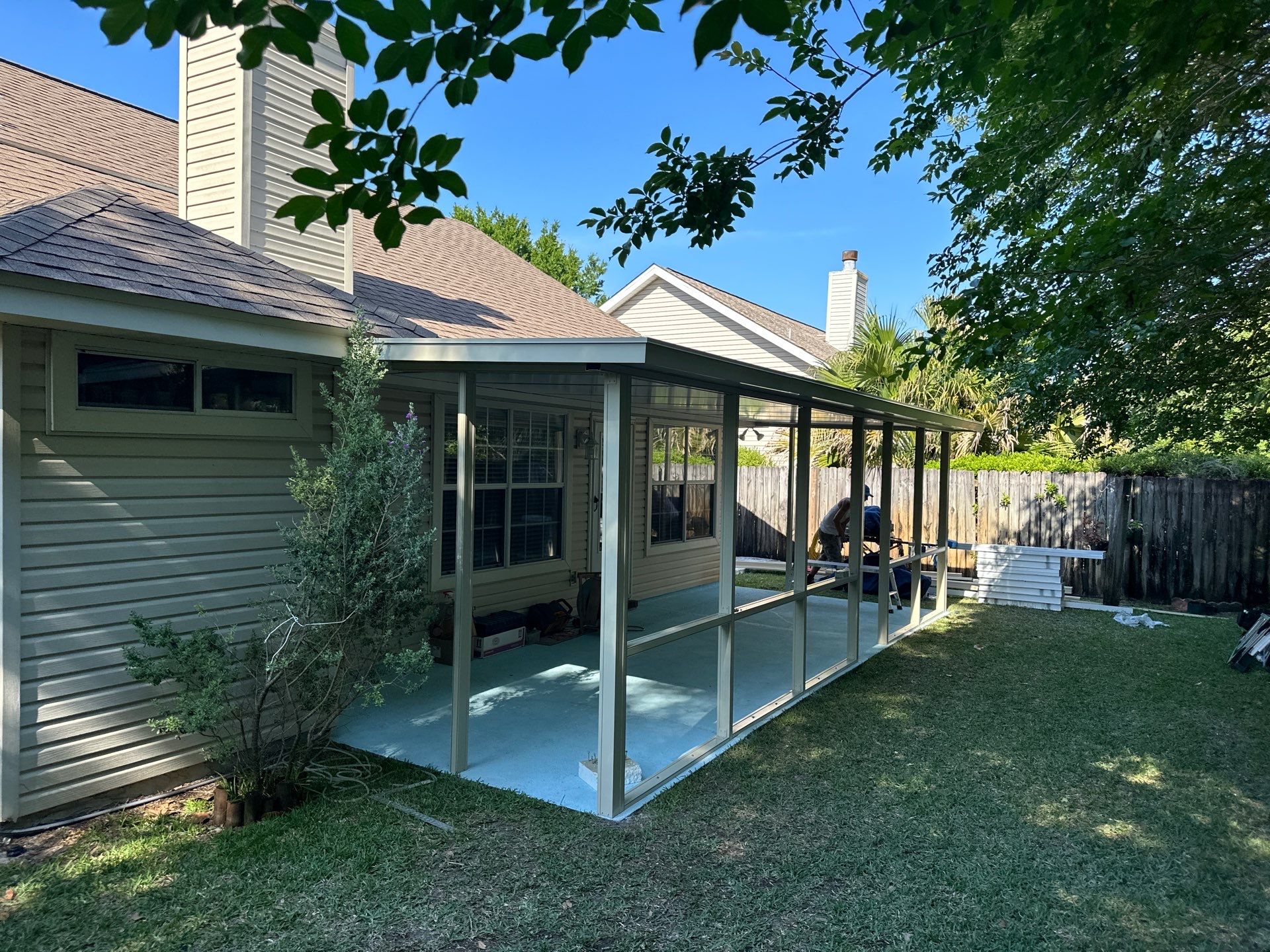 Screen Room Haven in Gulf Breeze by Titan Sunrooms