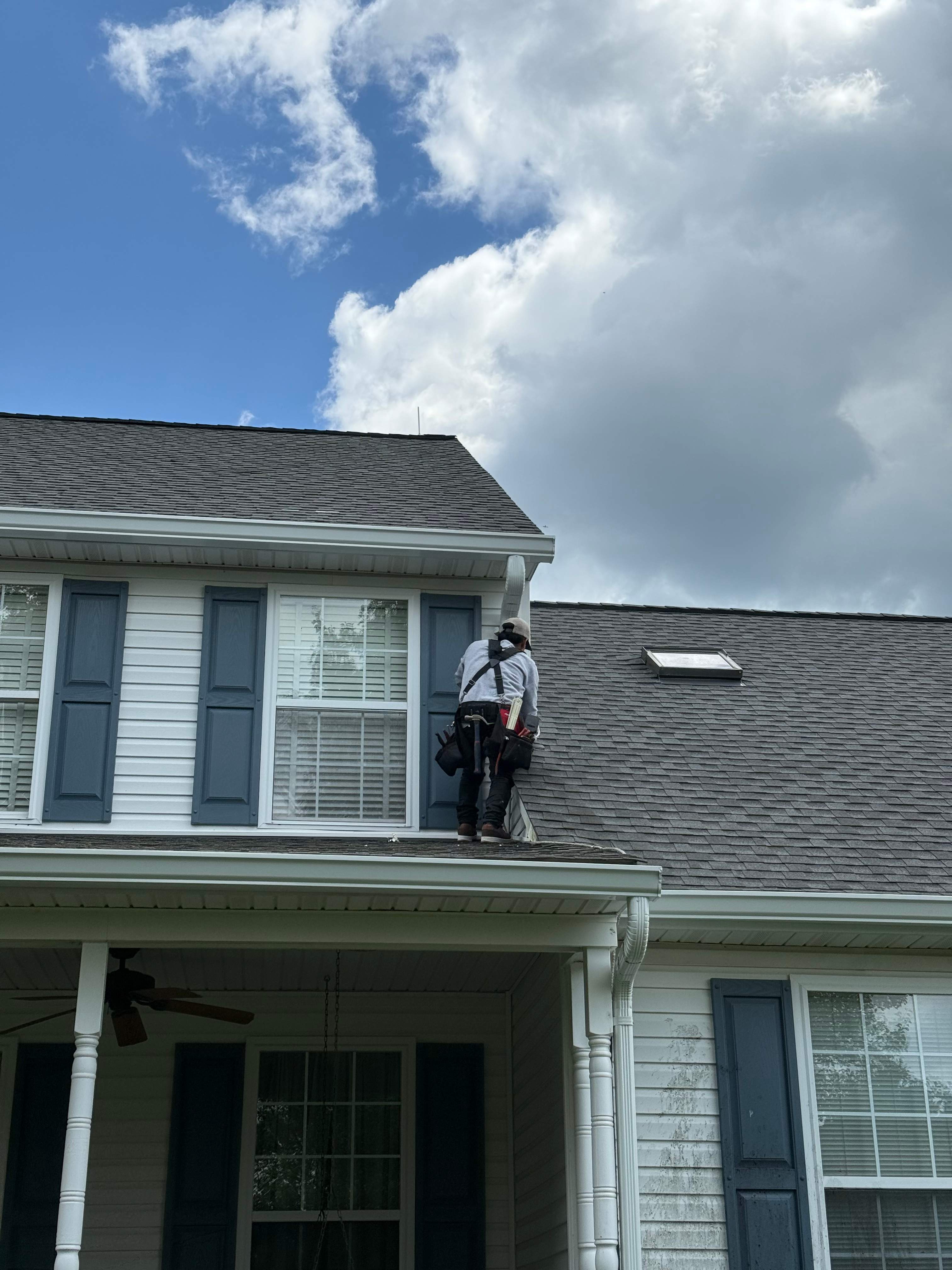 Gutter Installation using 6" Seamless Gutters by Matter Roofing & Construction