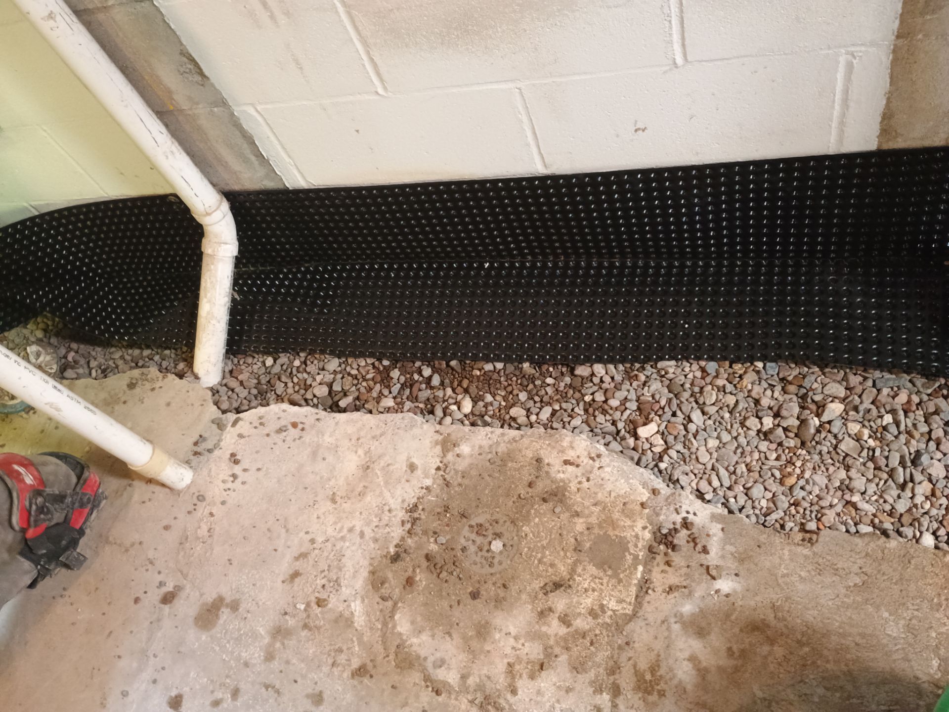Tying Into an Existing Drain Tile System for Alec by Waterproofing Northeast