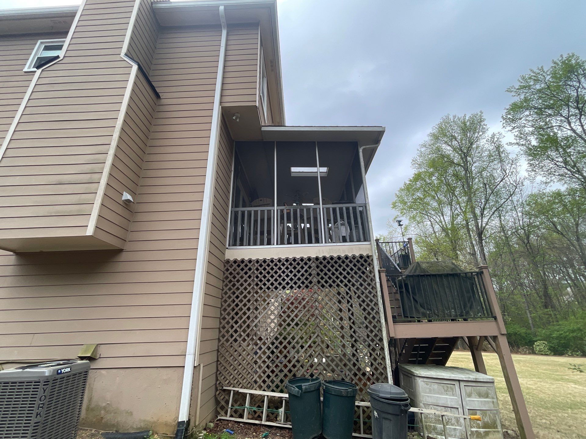 Exterior Painting using Sherwin-Williams and Rotted Wood Replacement by Nelson Exteriors 