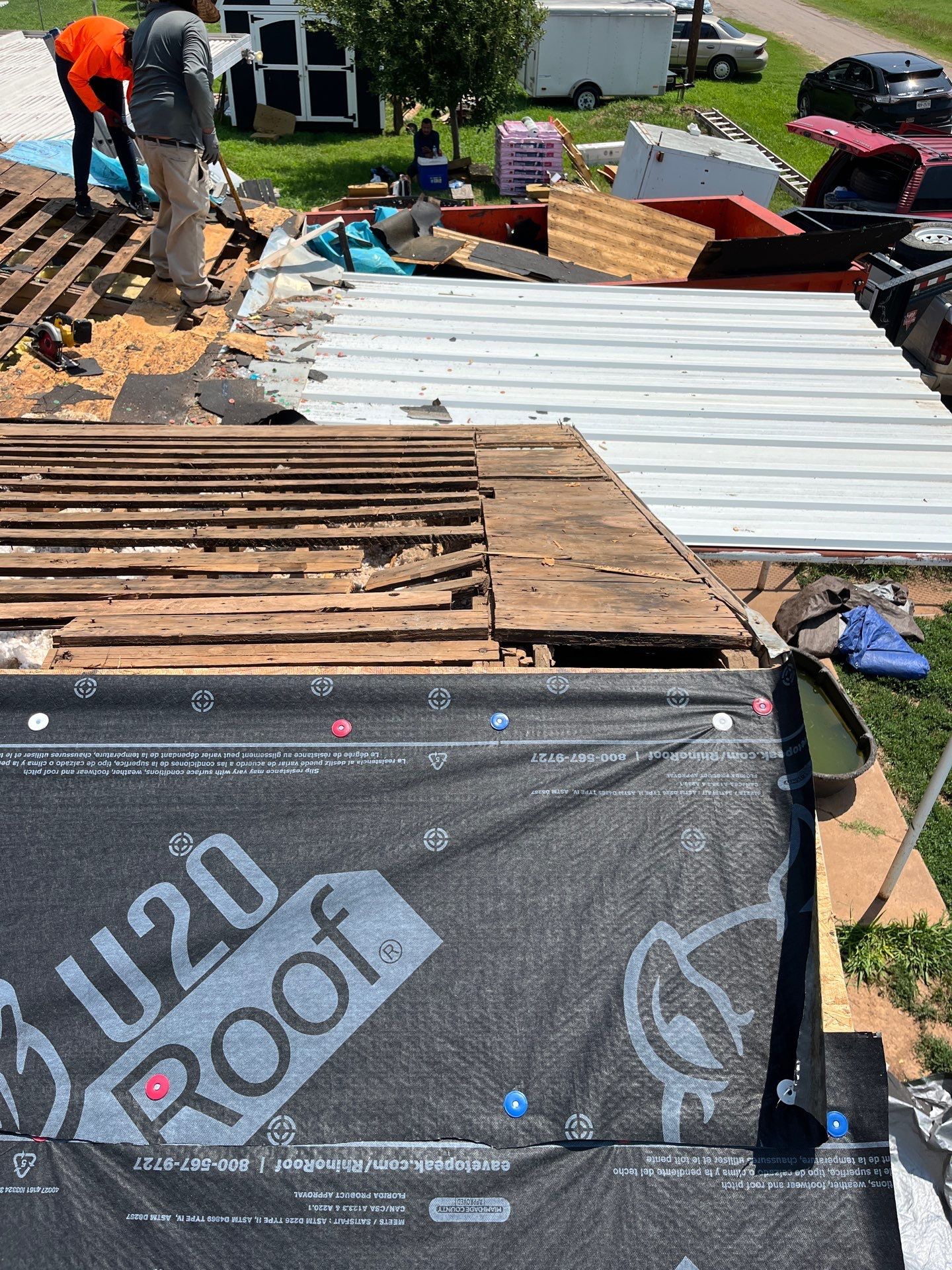 Reroof with Full Redeck by Berry Good Roofing 