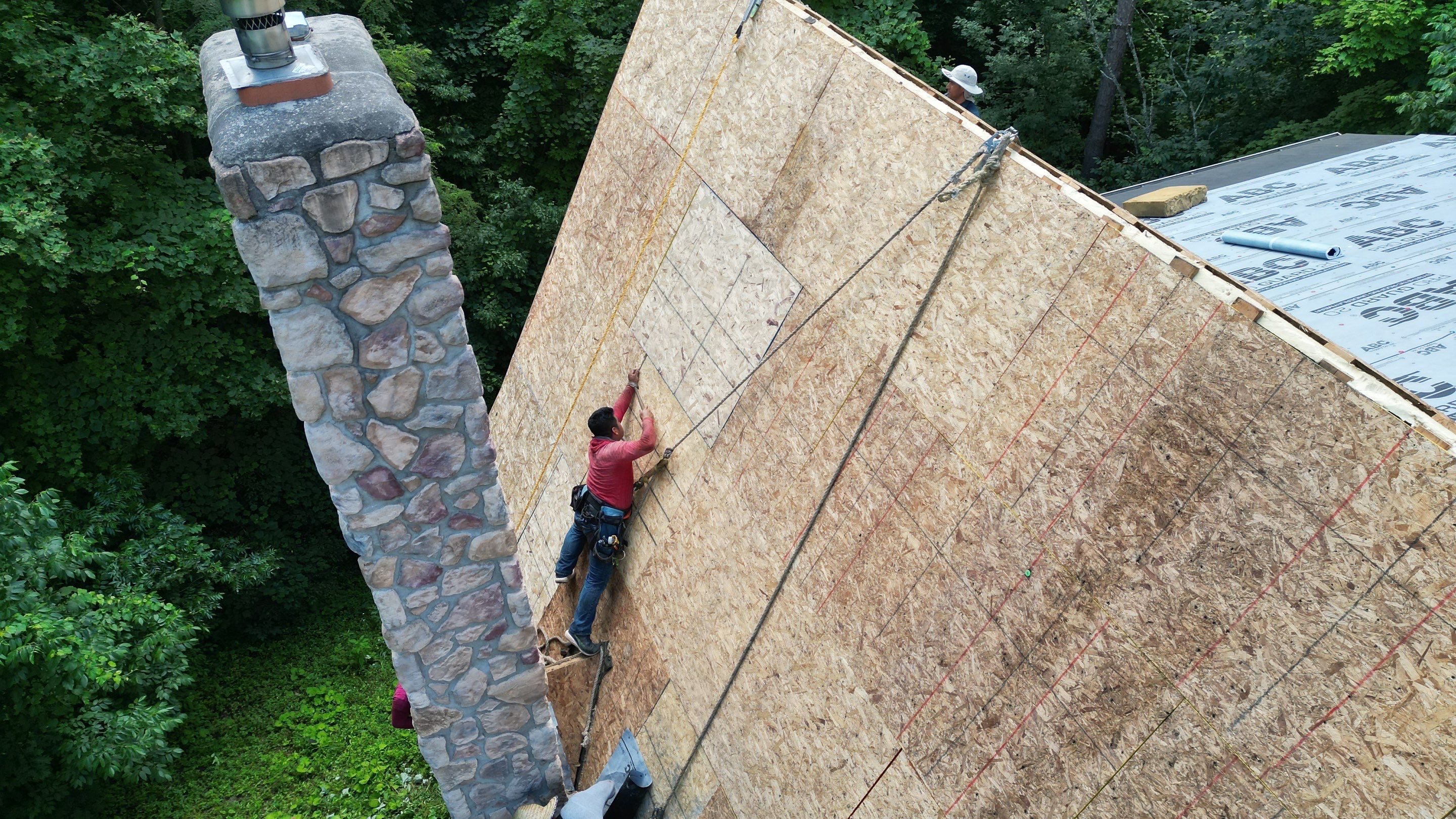 Residential Roofing Installation using Timberline HDZ Shingles - Charcoal by RoofX 