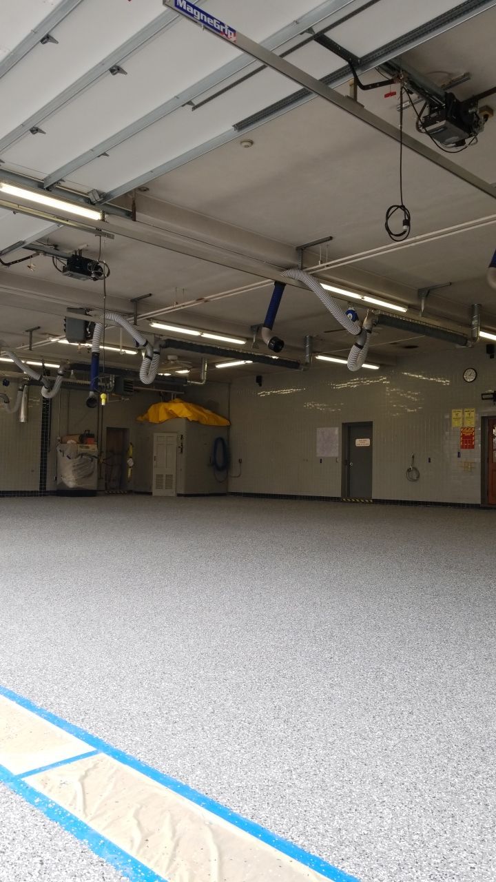 Dover Firehouse with their new Smoke Floor! by Spectrum Painting, LLC