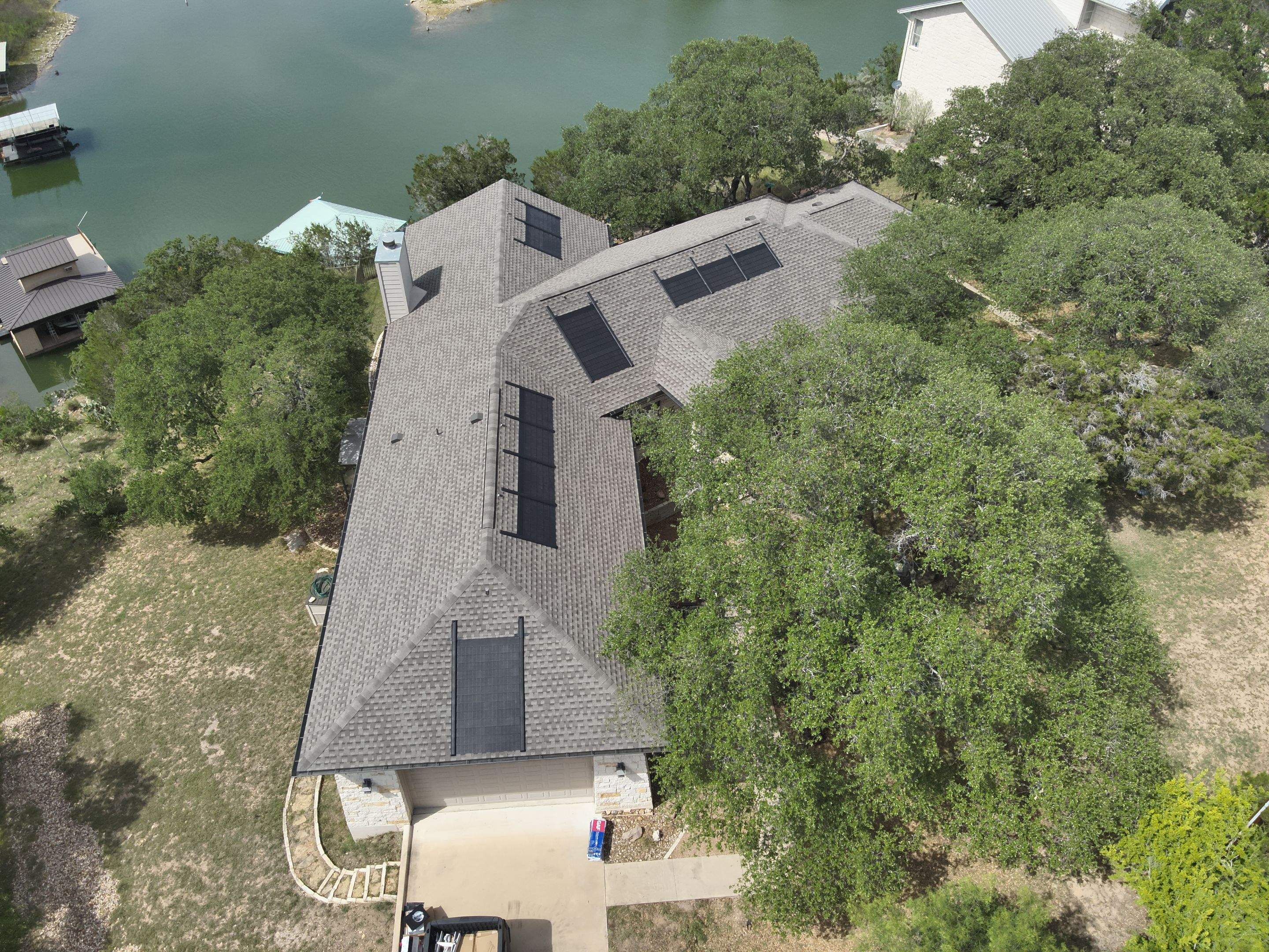 Wind Damage Restored & Upgraded with Solar Innovation by Action Exteriors Austin