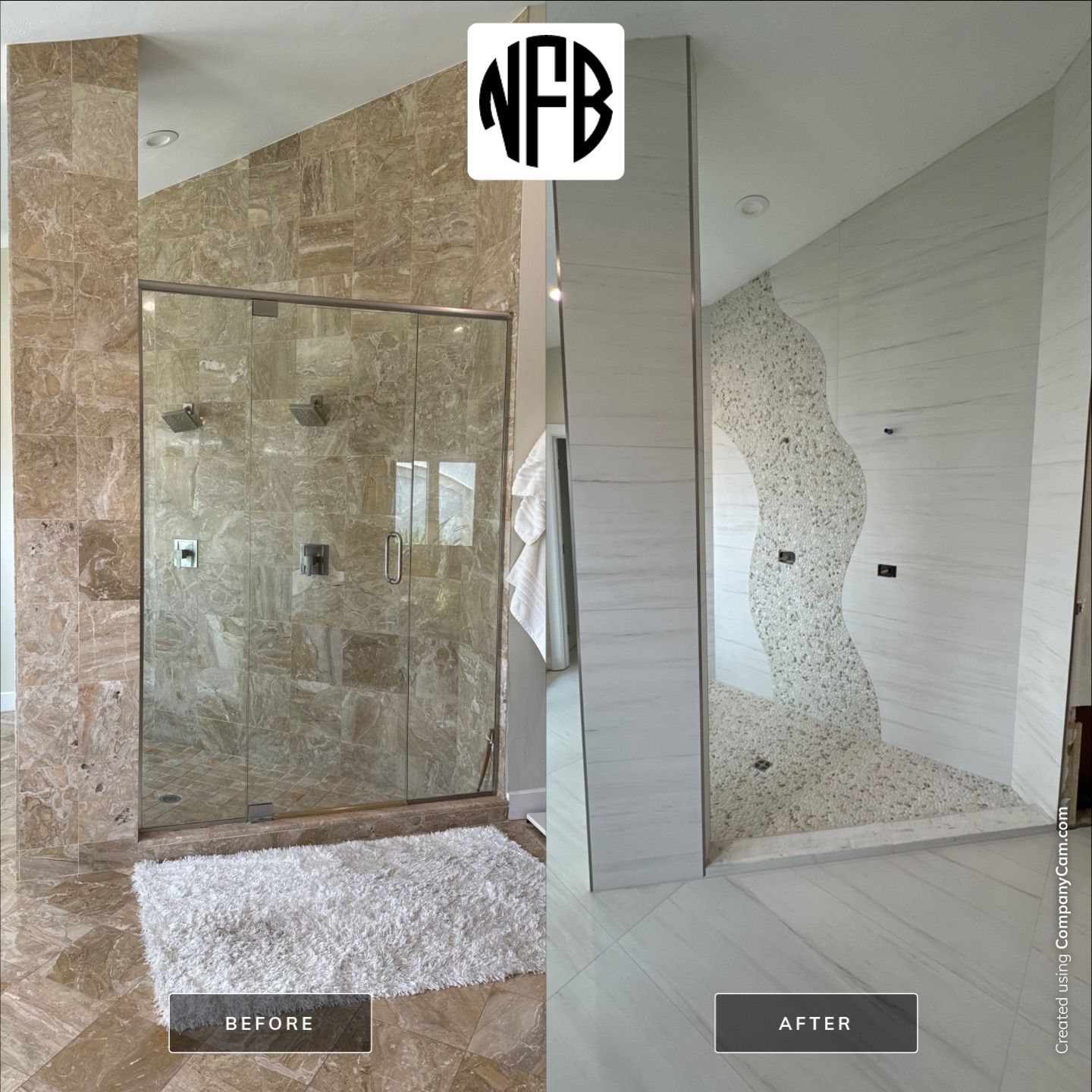 Pine Ridge Estates Master Bath Remodel by Naples Flooring Boutique