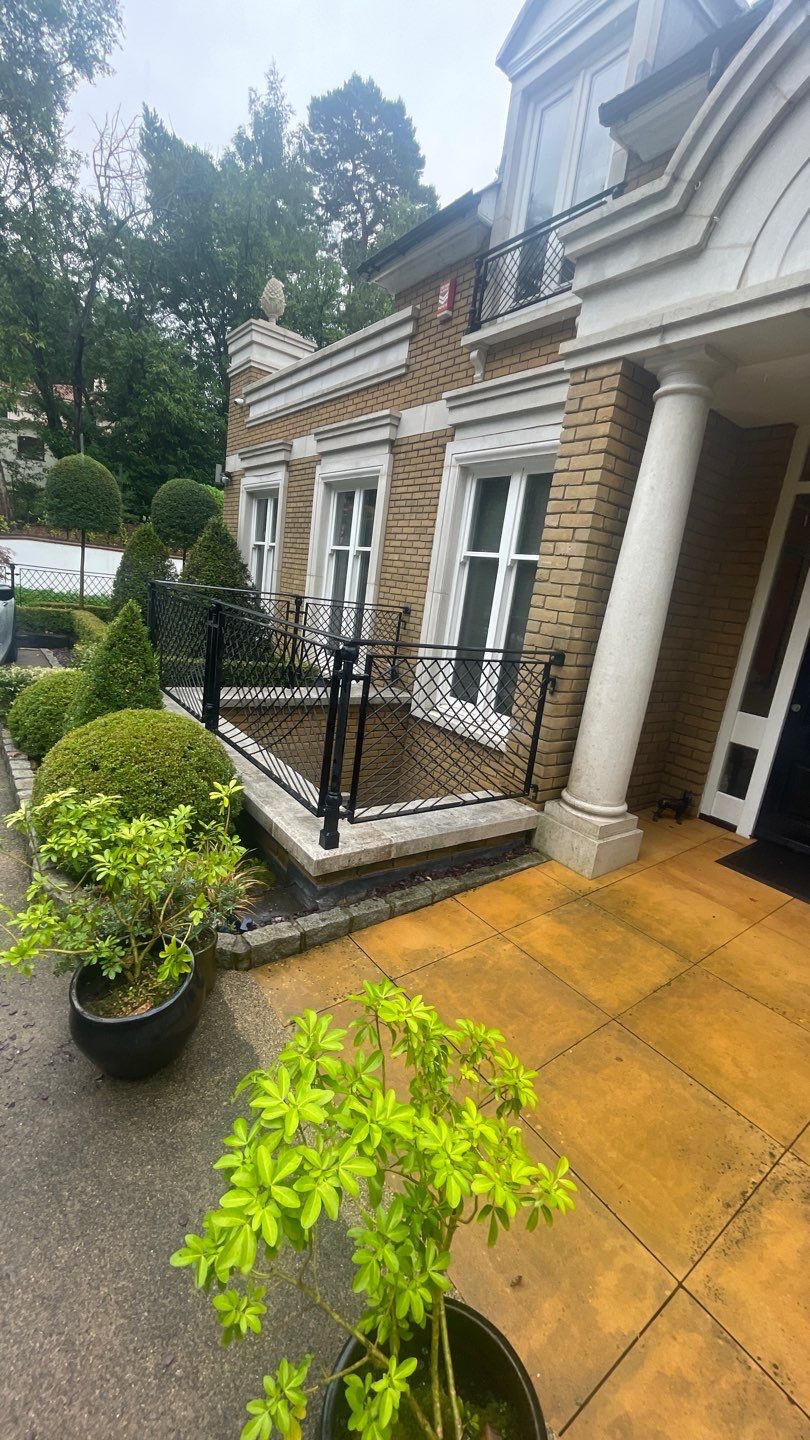 Stone Work Cleaning using Honda 15lpm Low Pressure Washing Machine by Ges Exterior Cleaning ltd