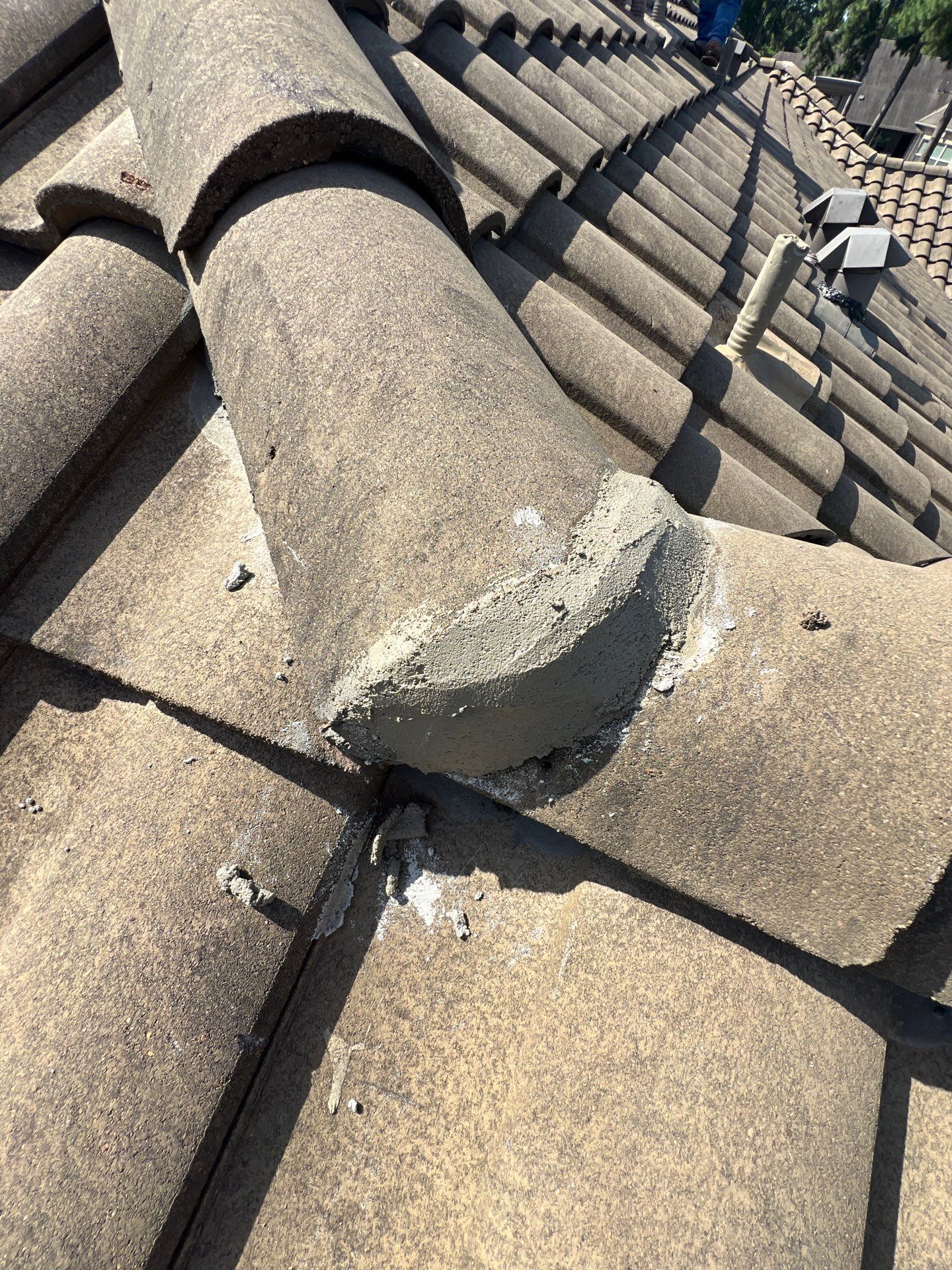 Residential Roofing Repair using tile by Roof Repair Company